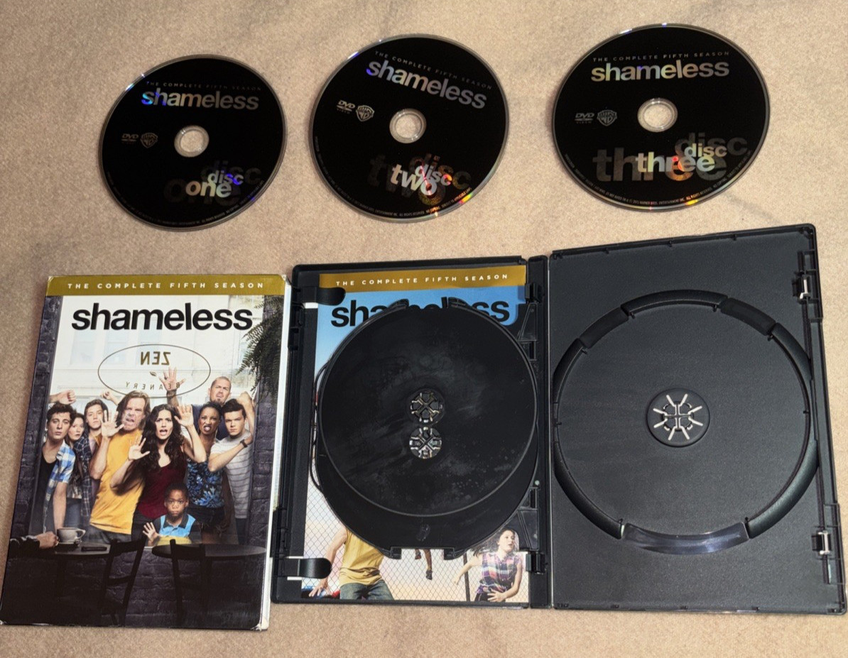 LOT OF 5 DVD Titles, 17-Discs-MULAN, NEMO, STAR TREK, SHAMELESS, ROBINSONS, GOOD
