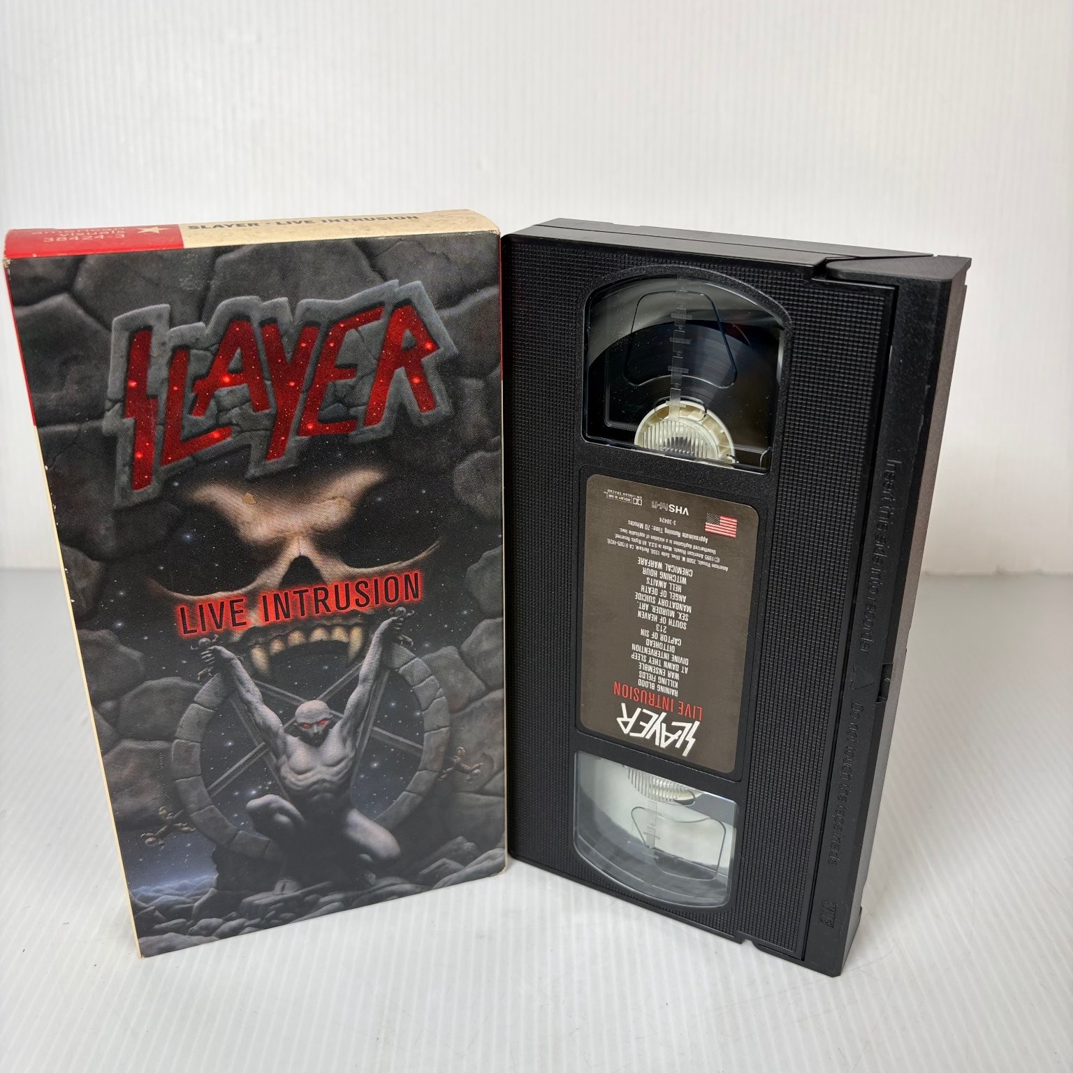 Slayer Live Intrusion VHS 1995 Heavy Metal Concert Video American Recordings