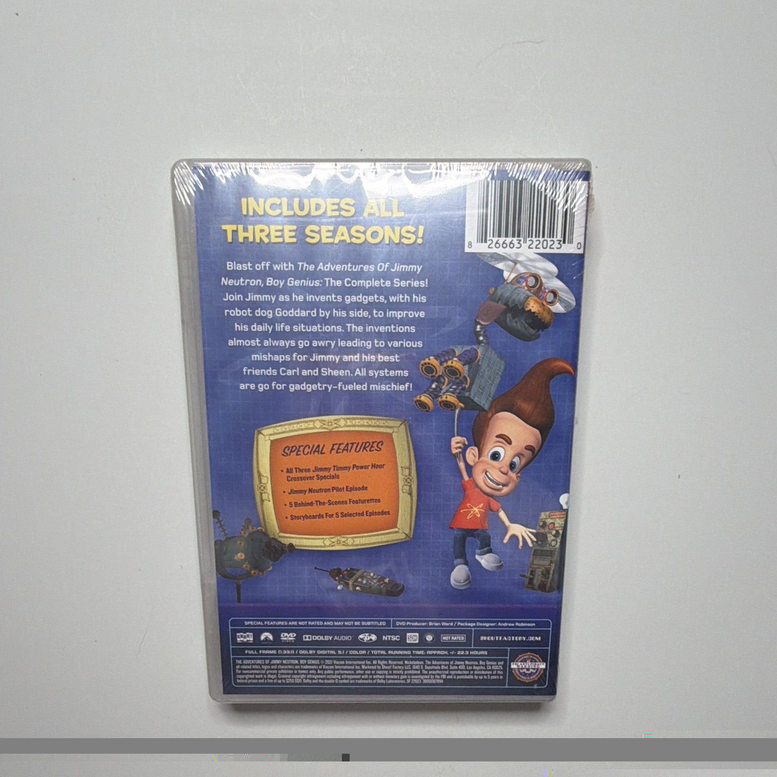 NIB Nickelodeon Jimmy Neutron Boy Genius Complete Seasons 1-3 DVD Box Set