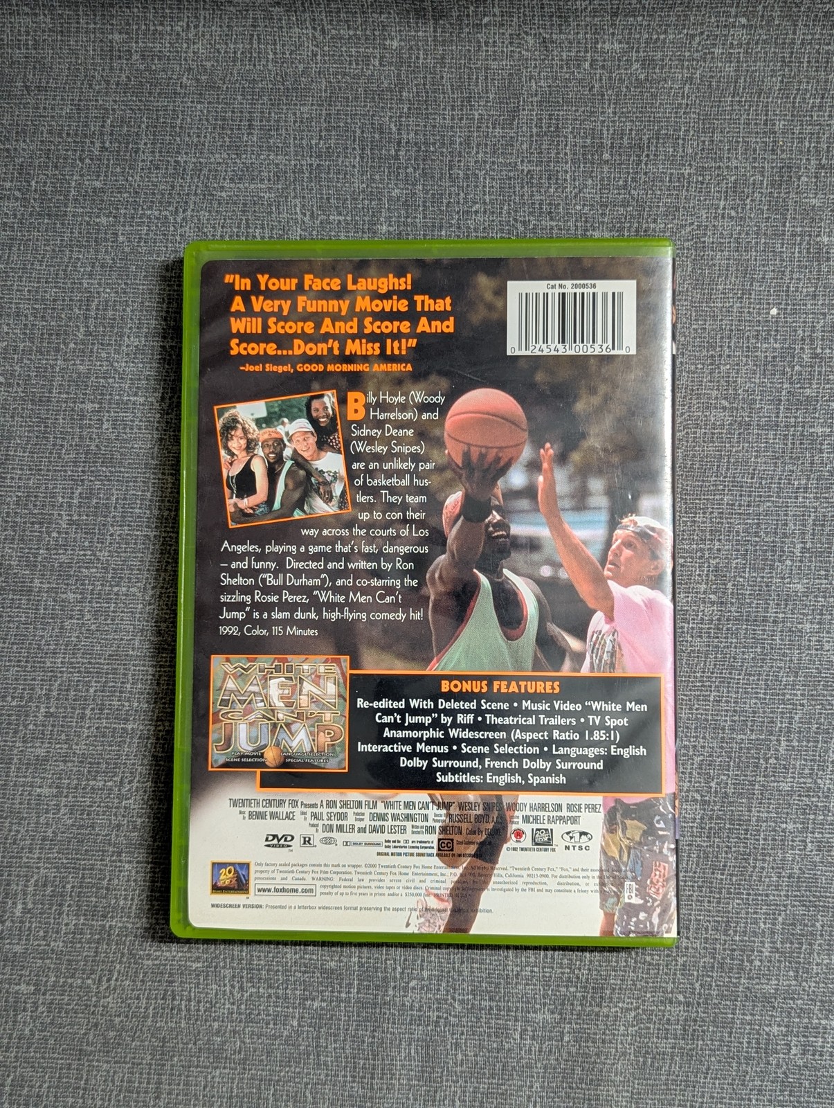 White Men Can’t Jump DVD (Xbox Branded) Wesley Snipes Woody Harrelson Ron