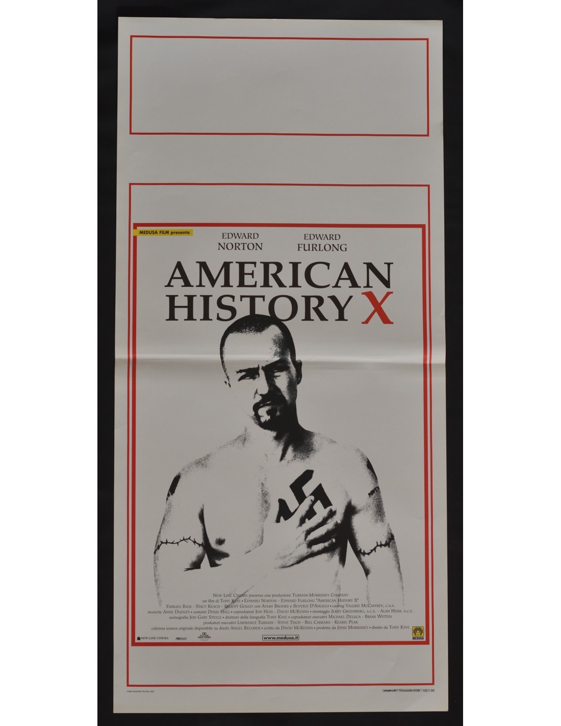 locandina AMERICAN HISTORY X nazismo svastica edward norton tony kaye furlo B15