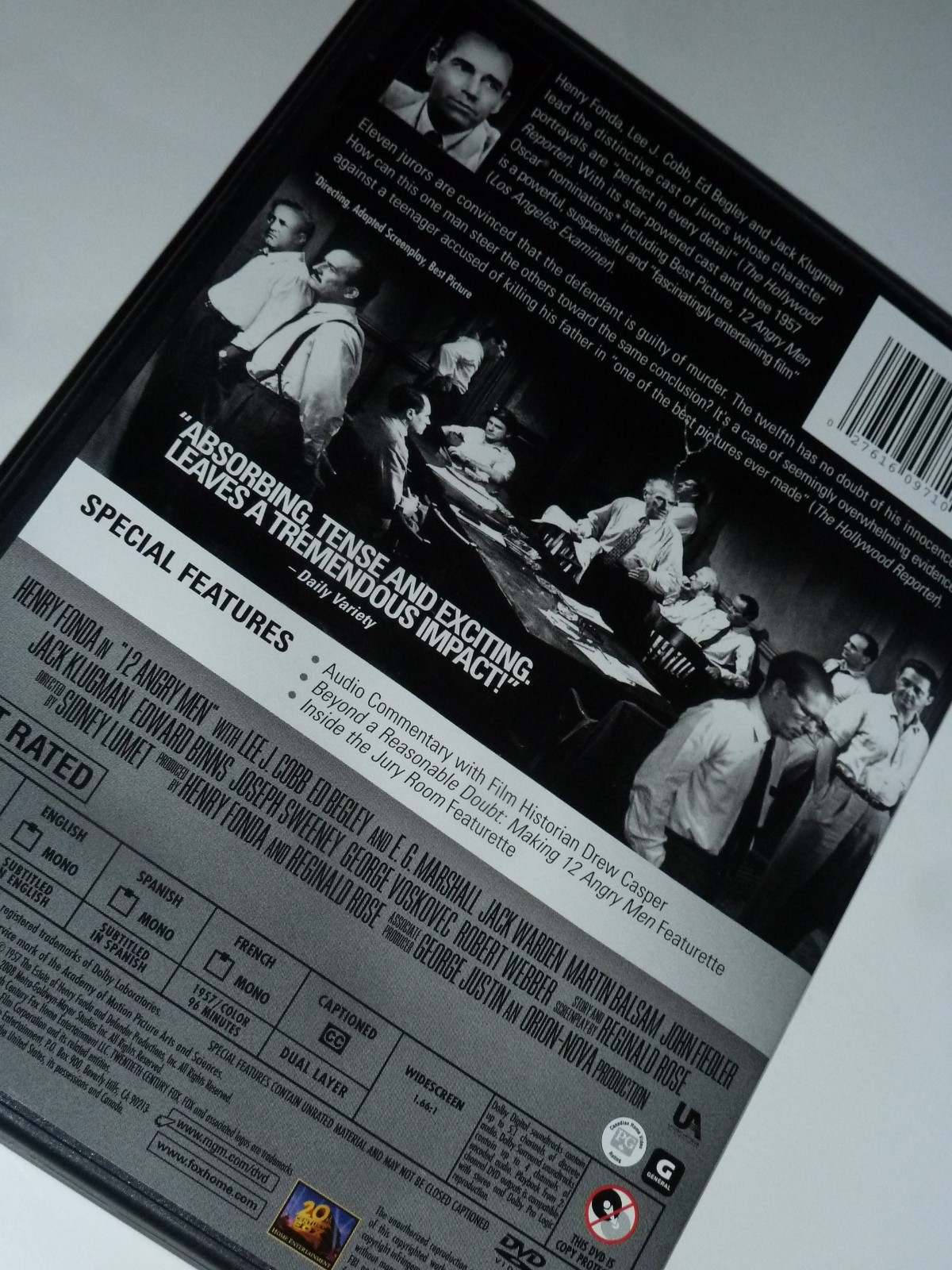 12 Angry Men DVD movie courtroom legal drama jury Henry Fonda Collector’s Ed.!