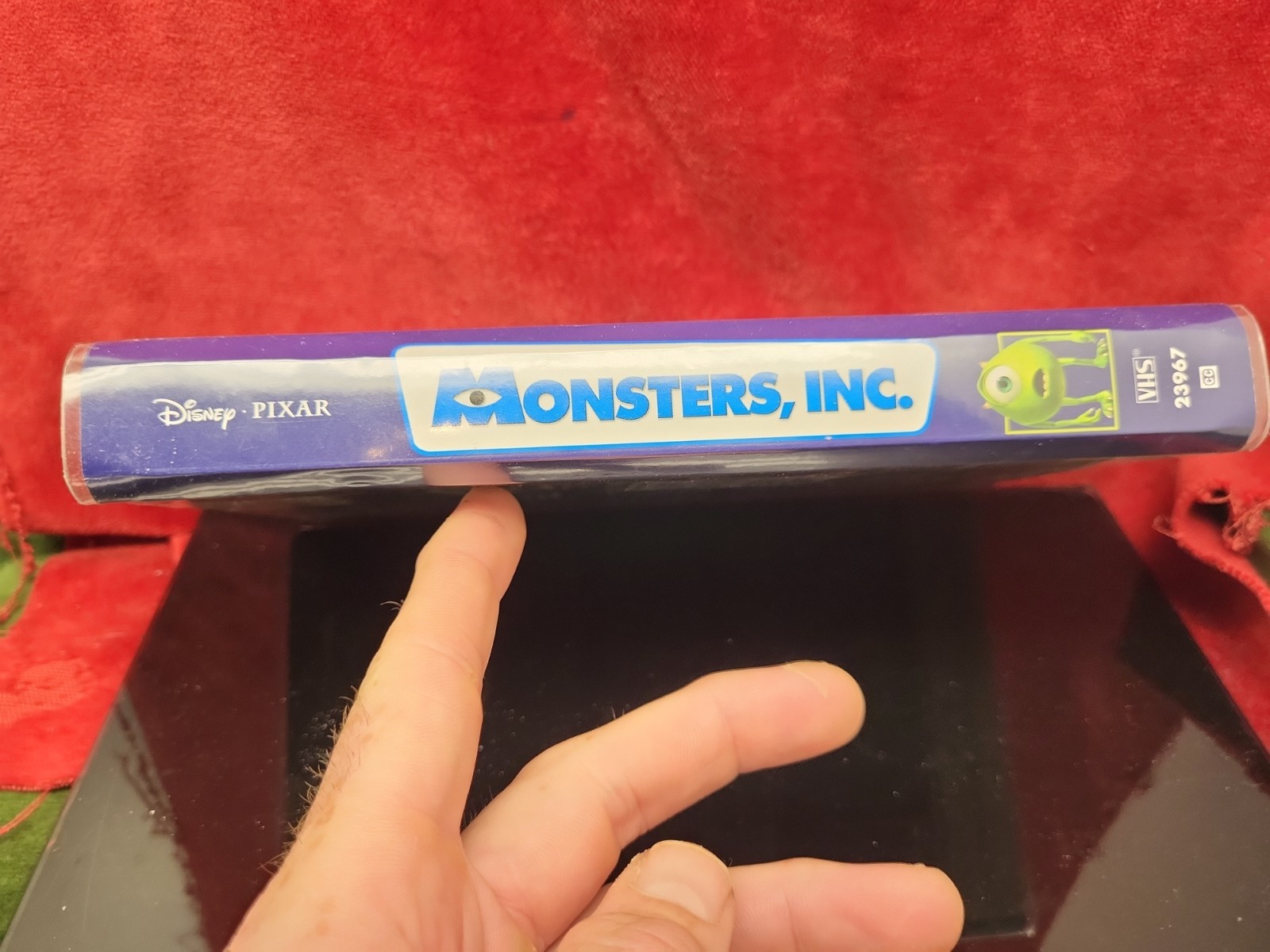Monsters, Inc. (VHS, 2002) Clear Clam Shell Blue Tape