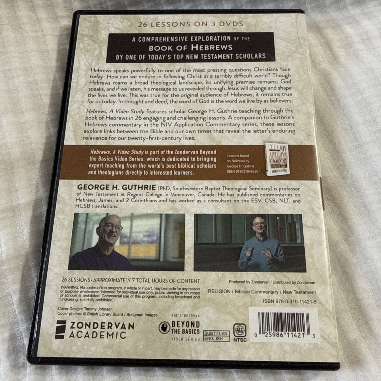 HEBREWS A VIDEO STUDY Beyond The Basics 3 DVD Set George H Guthrie