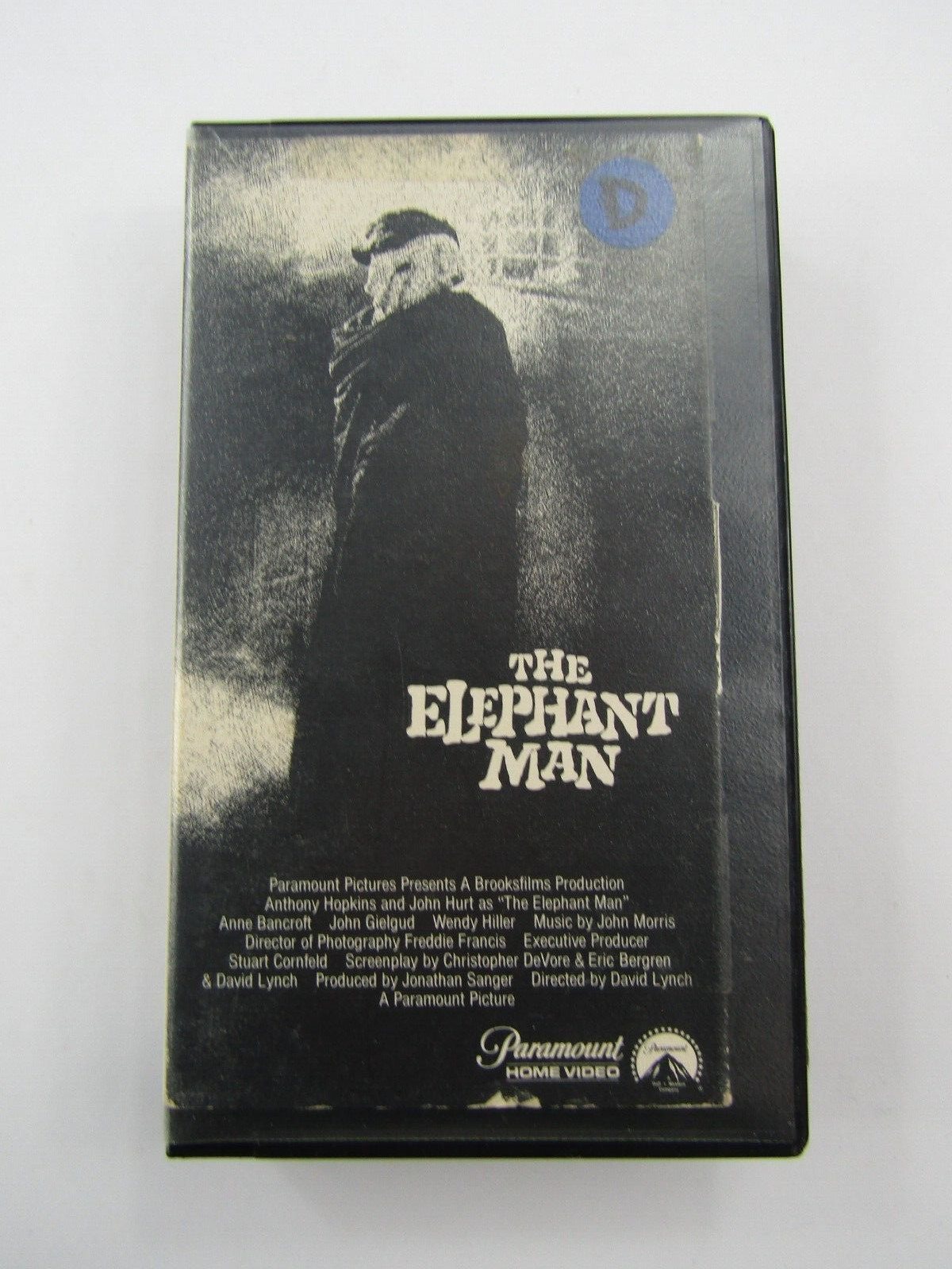 VTG The Elephant Man VHS Hard Case David Lynch Rental Drama Rare Box 1981 Video