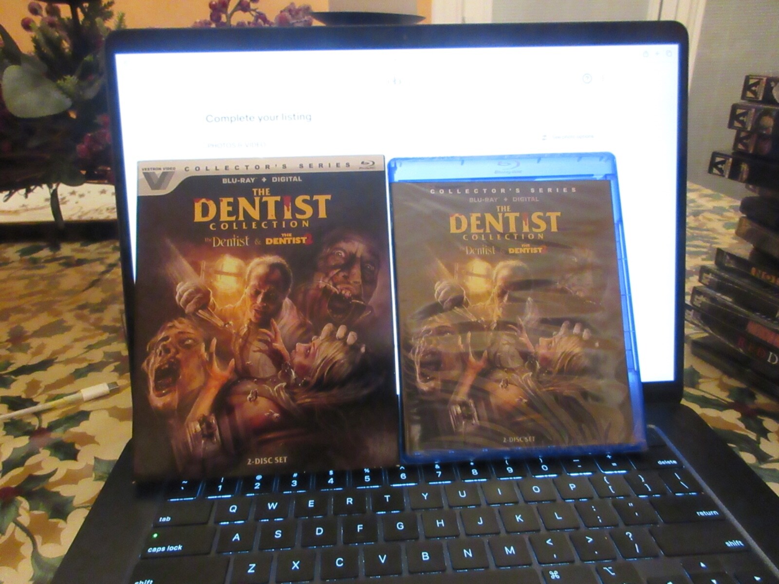 THE DENTIST 1 + 2 COLLECTION BLU-RAY + SLIPCOVER VESTRON VIDEO RARE NEW