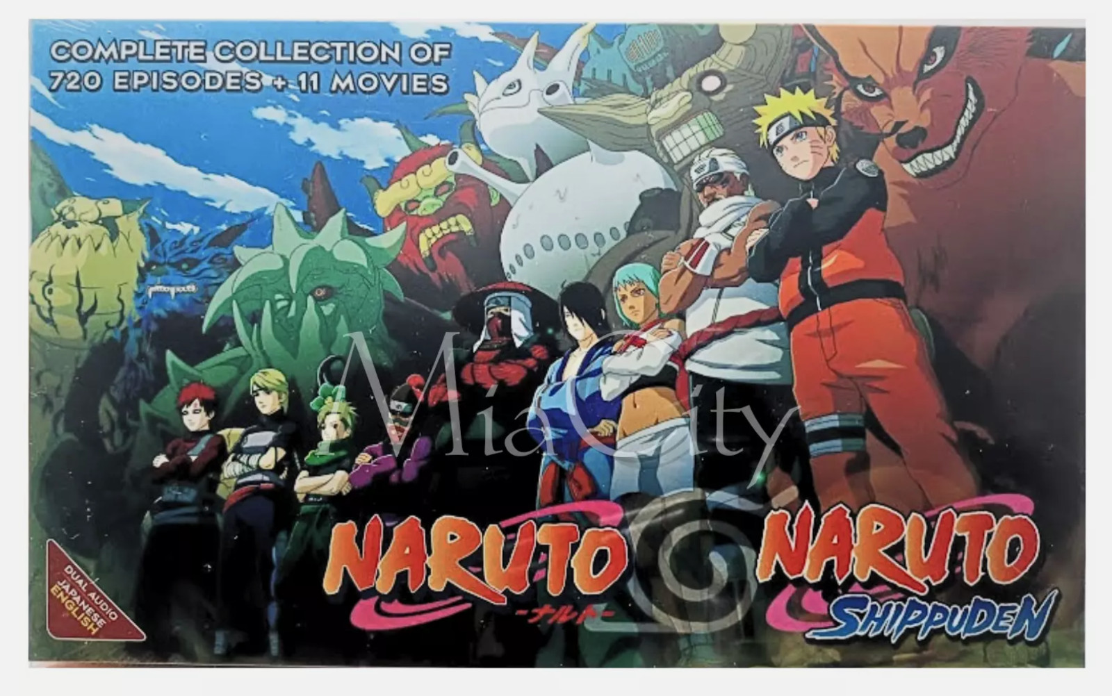 Naruto Complete Series DVD Set | Ep 1–720 + 11 Movies | English Dubbed | All Reg