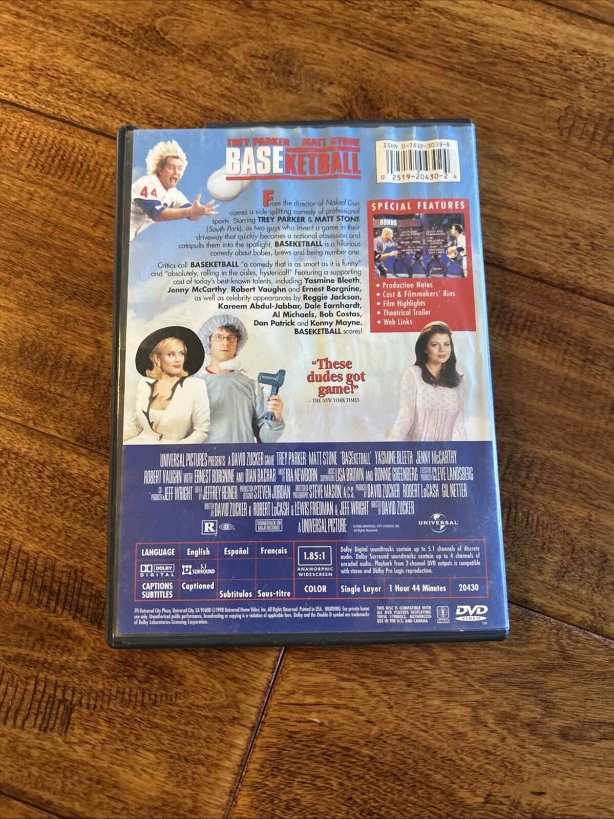 Baseketball Trey Parker Matt Stone Vintage DVD Nice Condition Widescreen