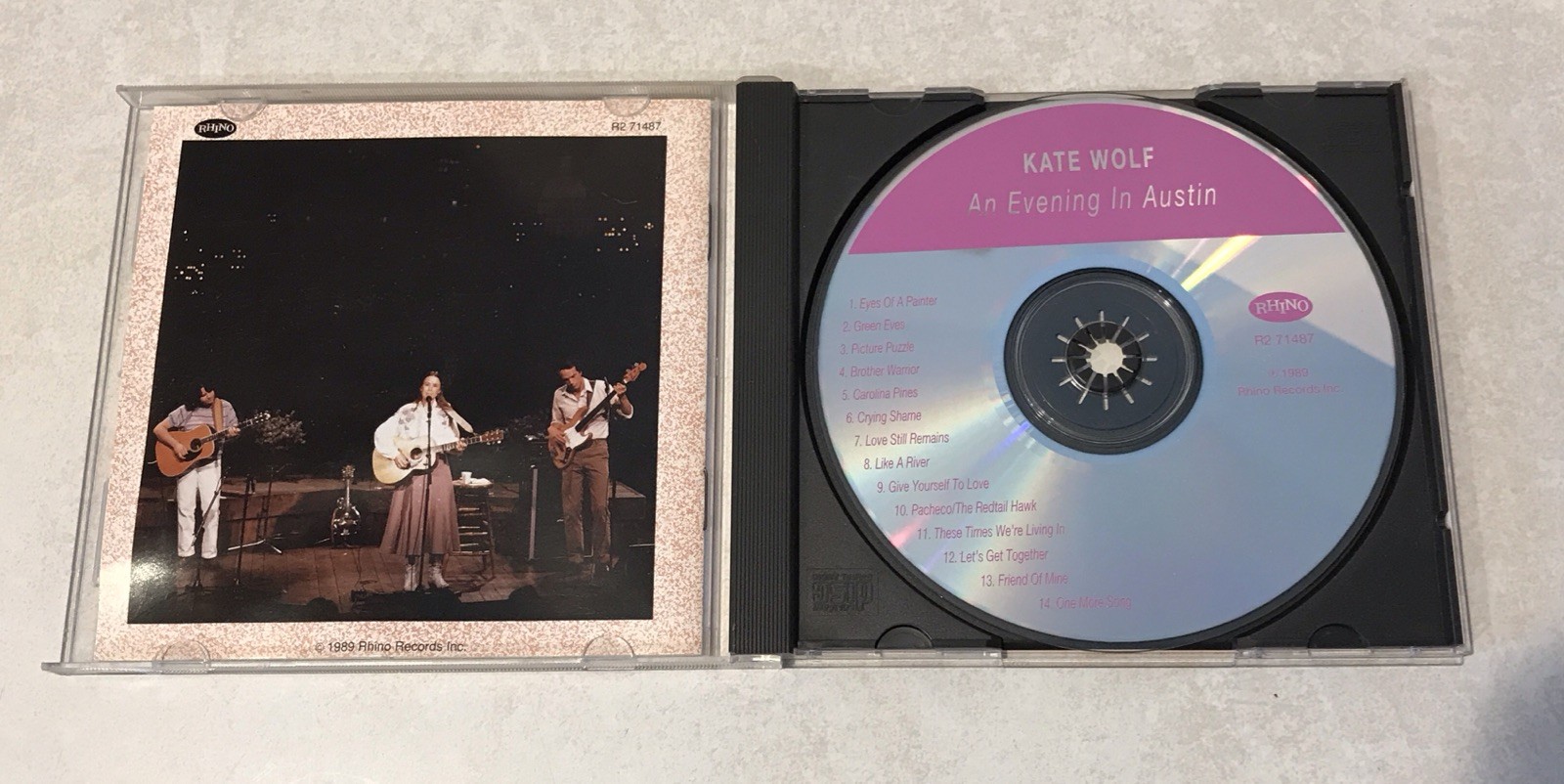 An Evening In Austin (CD) Kate Wolf 1989 Excellent Condition FAST FREE SHIPPING