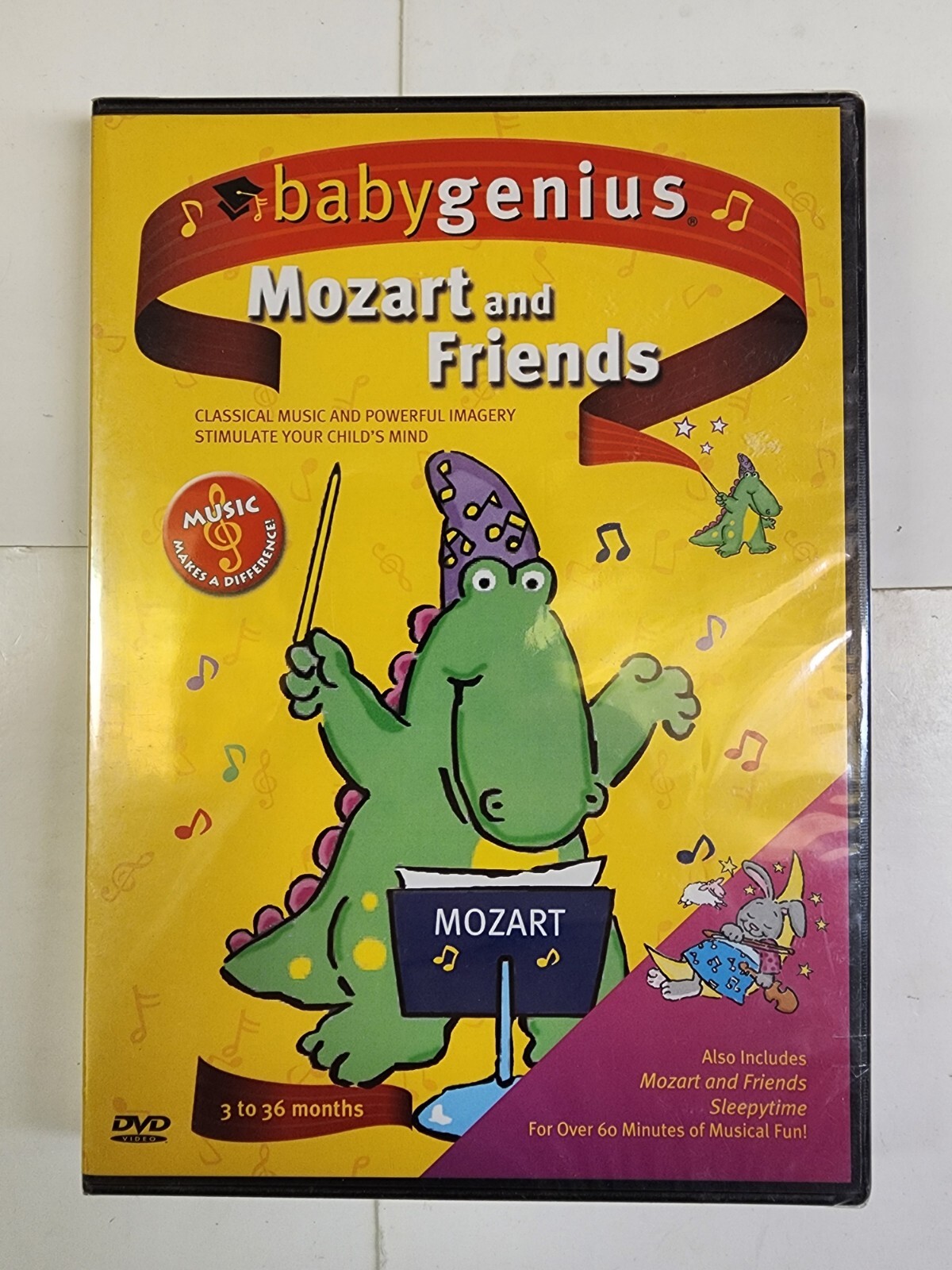 Baby Genius Mozart and Friends Classical Music DVD 60 Minutes / 3 to 36 Months