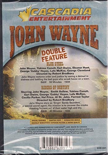 John Wayne // Blue Steel (1934/ Cascadia Entertainment) / Riders Of Destiny –