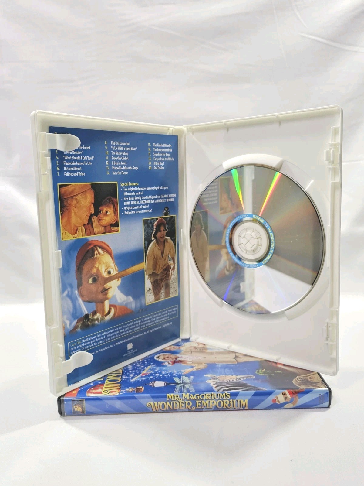 The Adventures of Pinocchio & Mr Magoriums Wonder Emporium DVD Family Movie Set