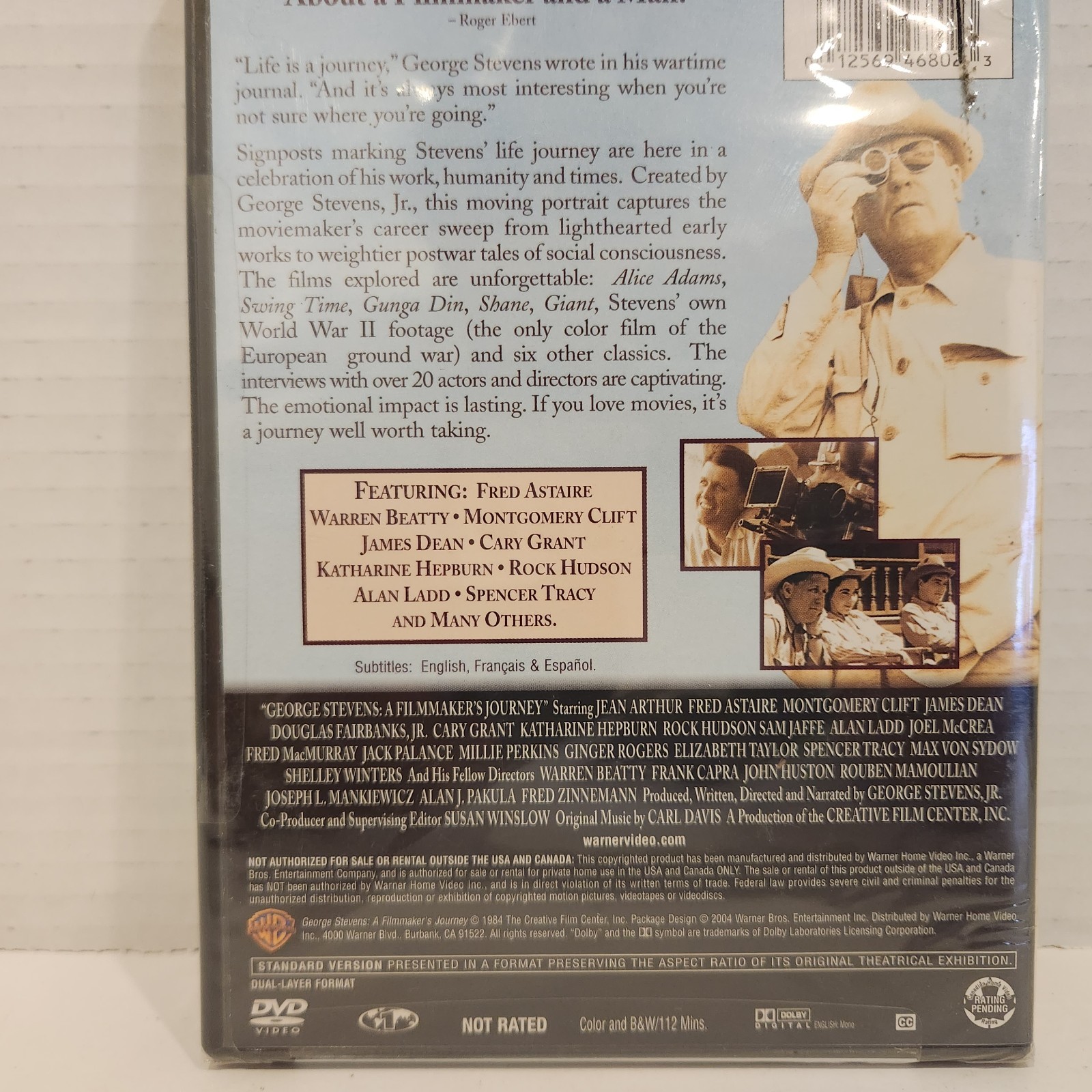 George Stevens A Filmmaker’s Journey DVD NEW SEALED FREE SHIPPING INCLUDED