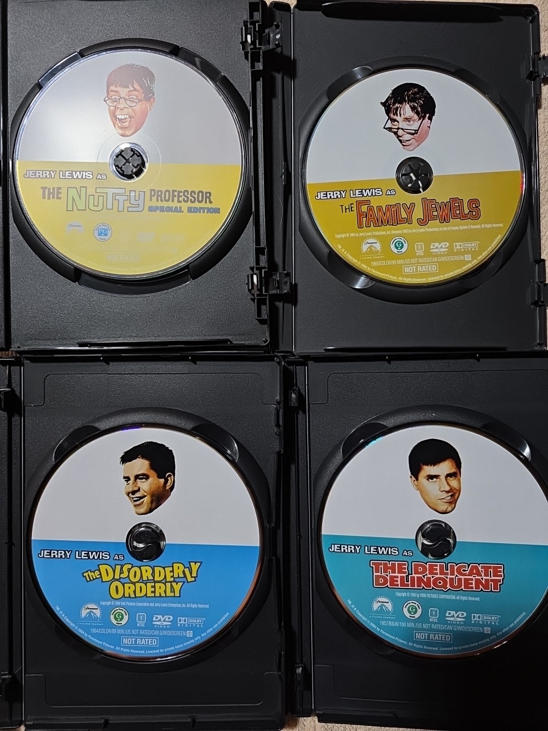 Jerry Lewis Widescreen Collection: 4 Movie Lot. The Nutty Professor/Family Jewel