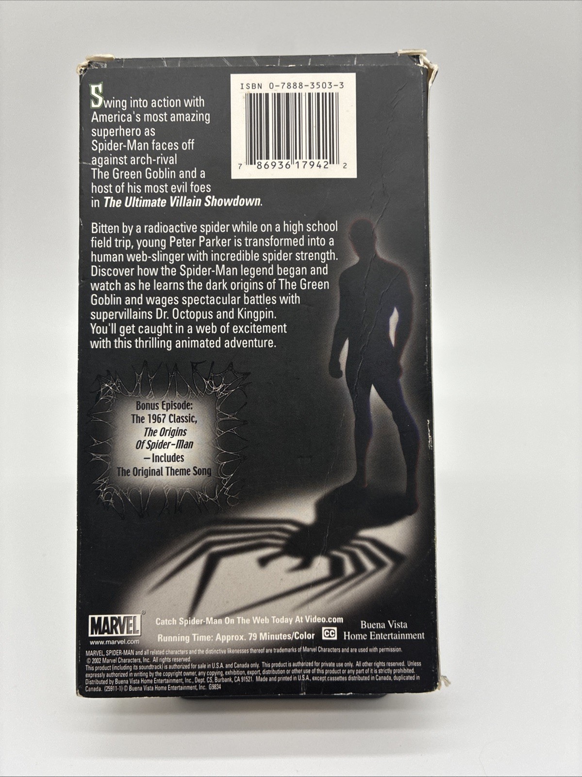 Spider-Man: The Ultimate Villain Showdown VHS Green Goblin Kingpin Dr. Octopus