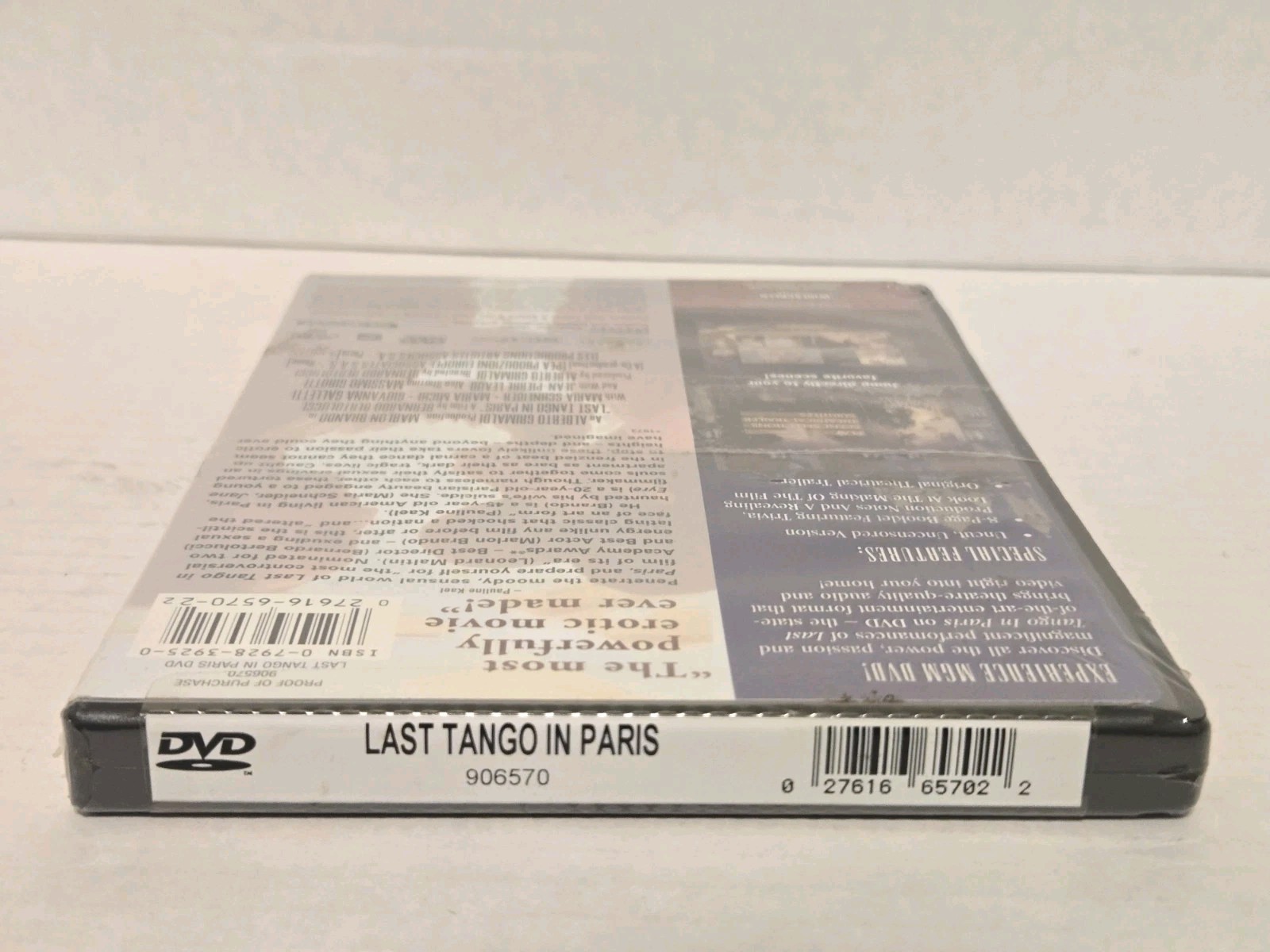 Last Tango in Paris (DVD, 1972, 1998) Marlon Brando Uncut/Uncensored – Brand NEW