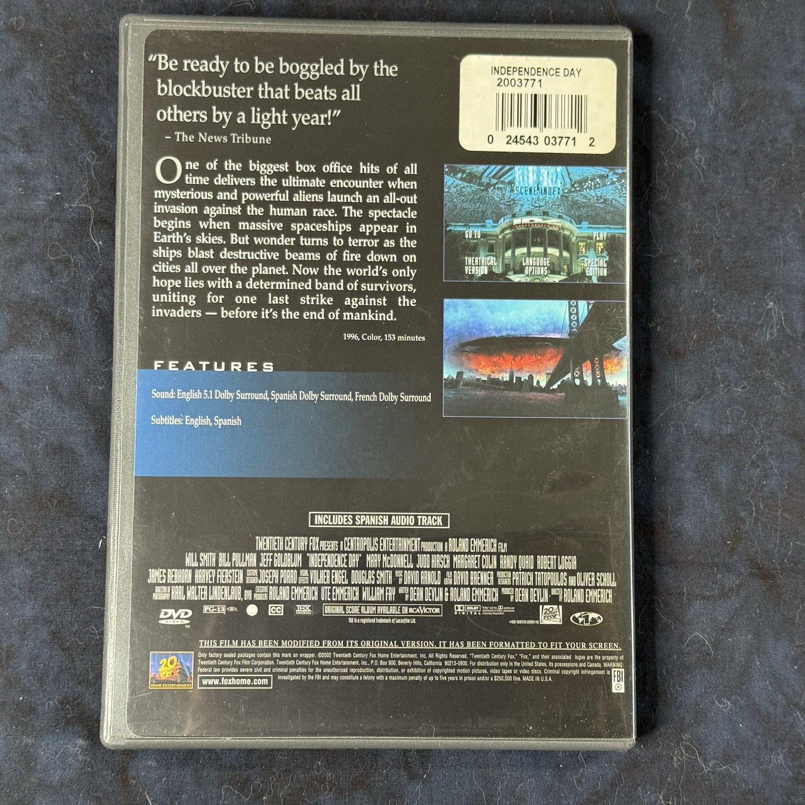 Disaster Movie Bundle – 3 DVD – Independence Day, Space Cowboys, Deep Impact