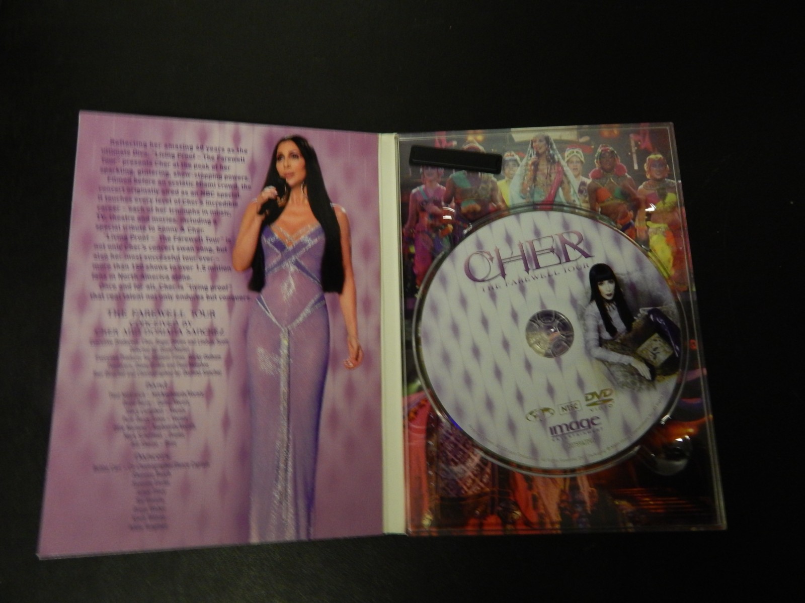Cher The Farewell Tour (DVD, 2003) Lenticular Cover Concert Tour Music