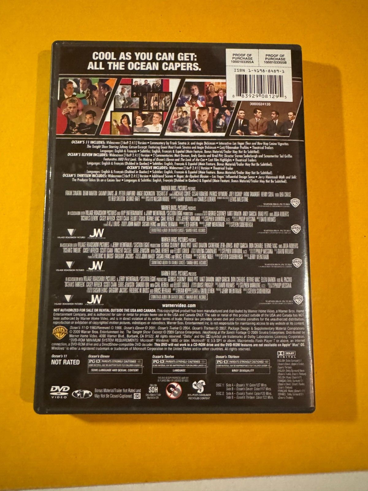 OCEAN’S ELEVEN–4 Film Favorites: Ocean’s Collection (1960), 11, 12, 13