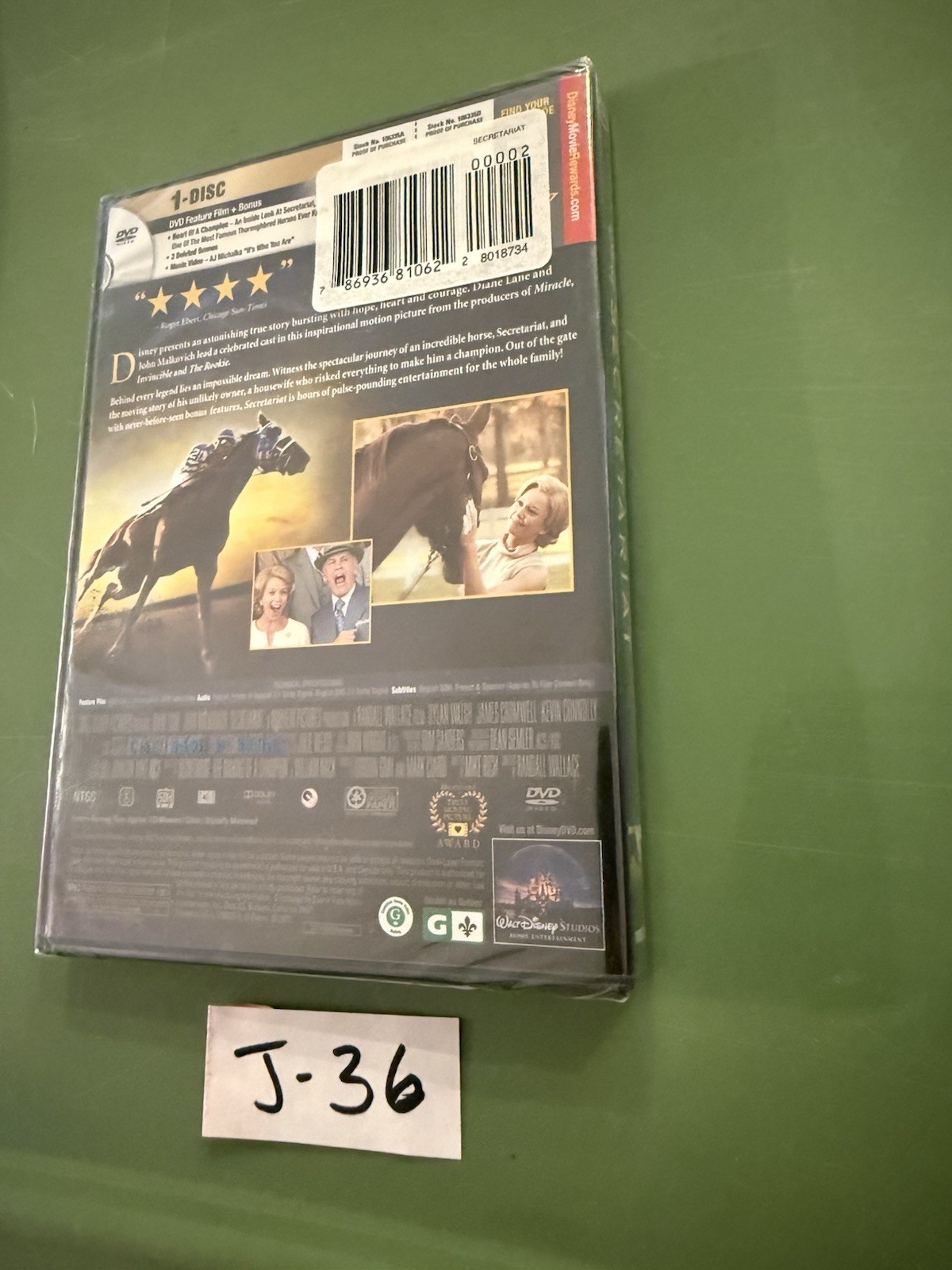 Secretariat (DVD, 2010) New Sealed