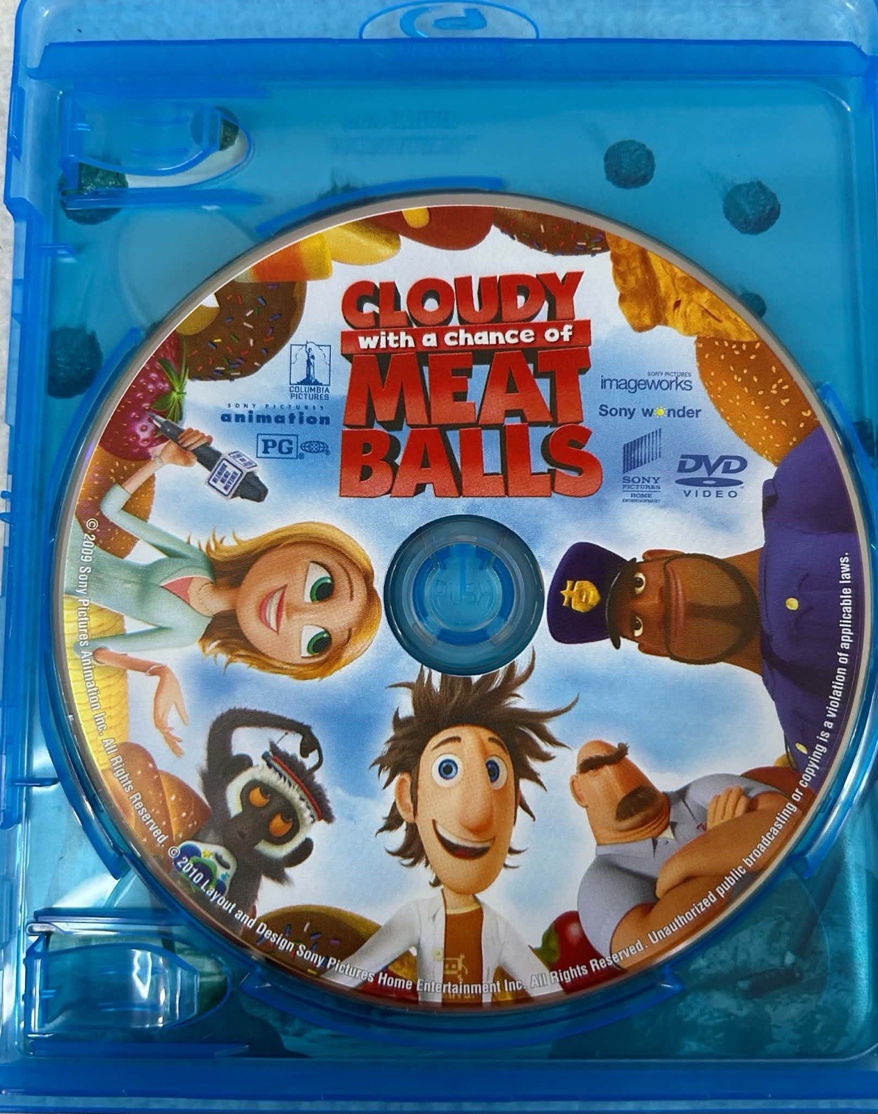 Blu-ray/DVD Lot Of 3: The Smurfs, Hop, Cloudy With Chance Meatballs Family Kids