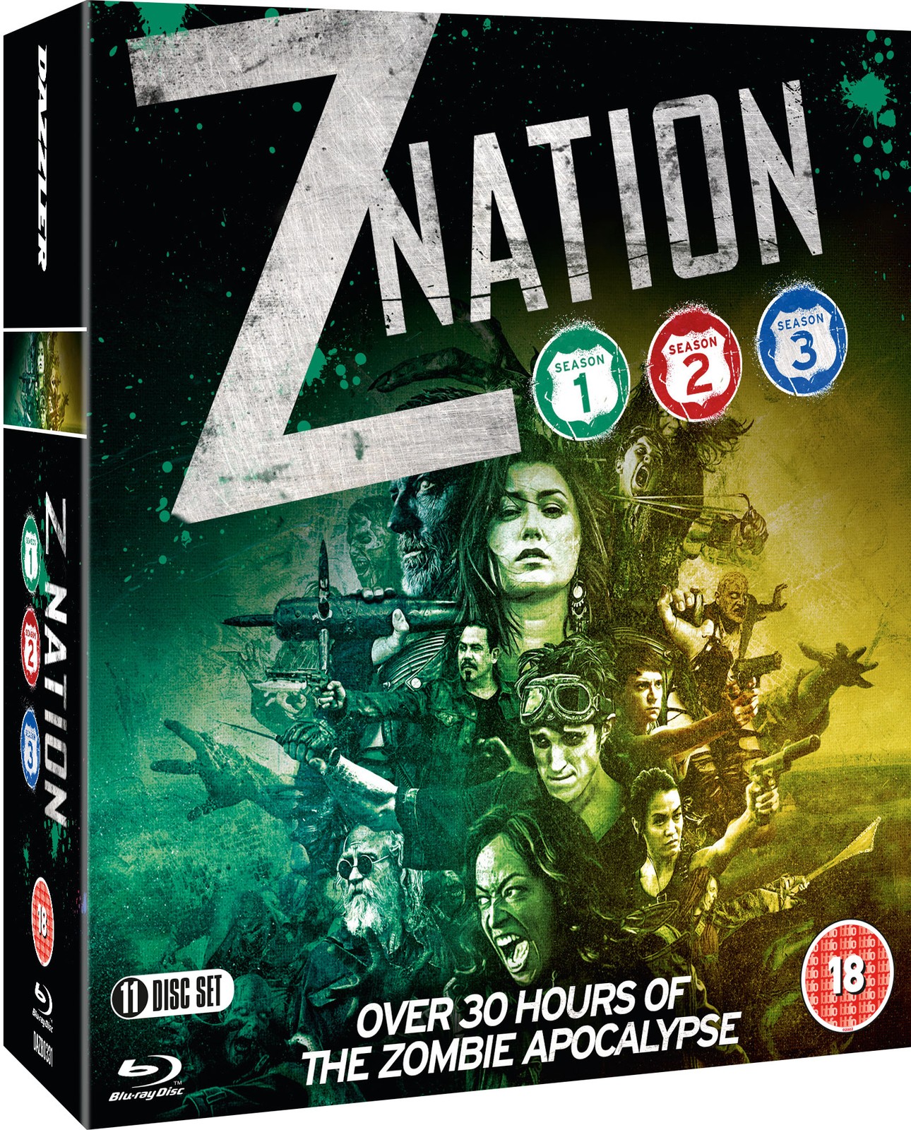 Z Nation: Seasons 1-3 (Blu-ray) Russell Hodgkinson Kellita Smith (UK IMPORT)