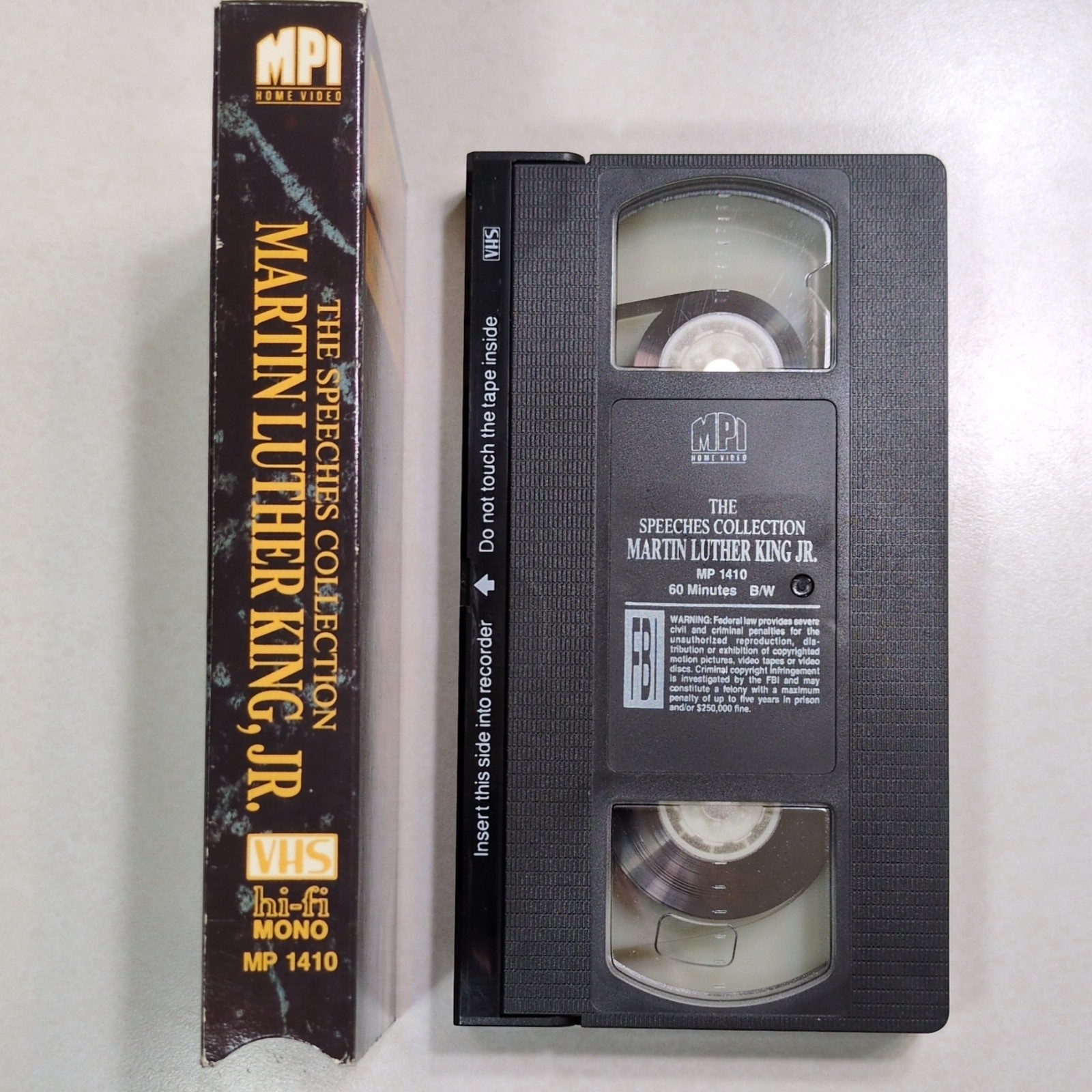 Speeches Collection: Martin Luther King Jr. VHS 1989 Hi-Fi 60 Mins.