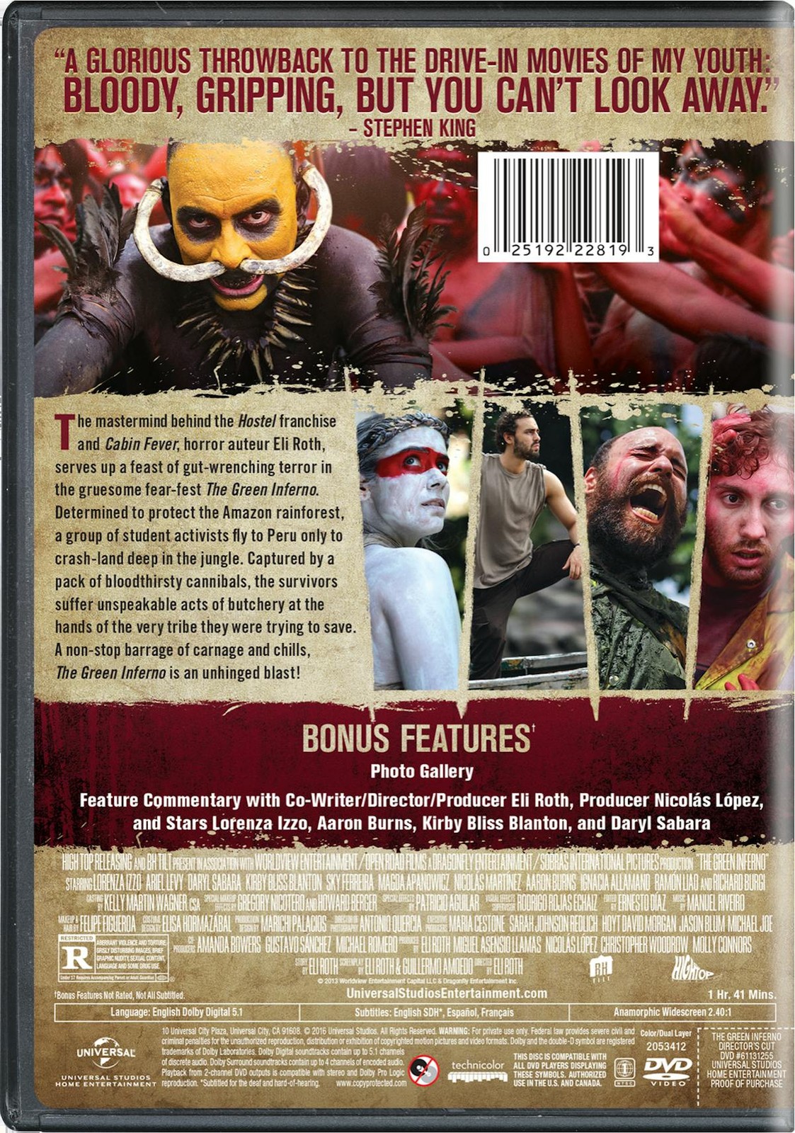 The Green Inferno DVD Lorenza Izzo NEW