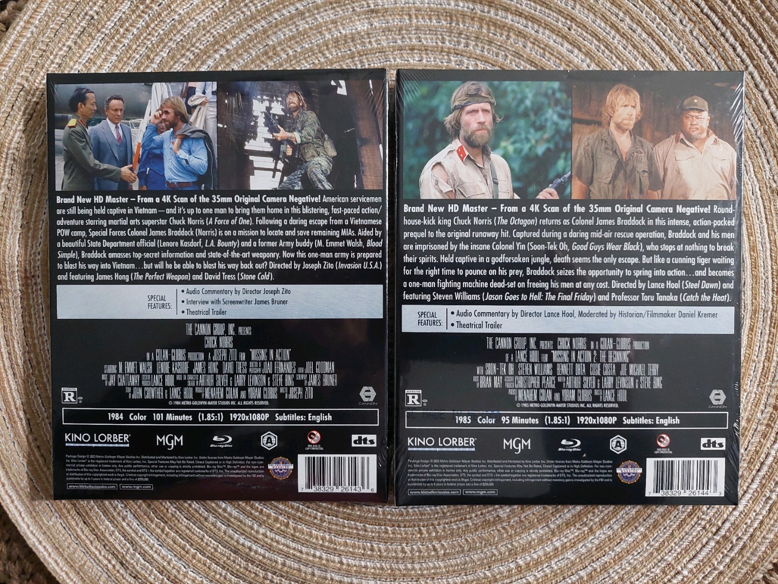Missing In Action 1 & 2 Blu-ray Chuck Norris With Slipcover Brand New Sealed