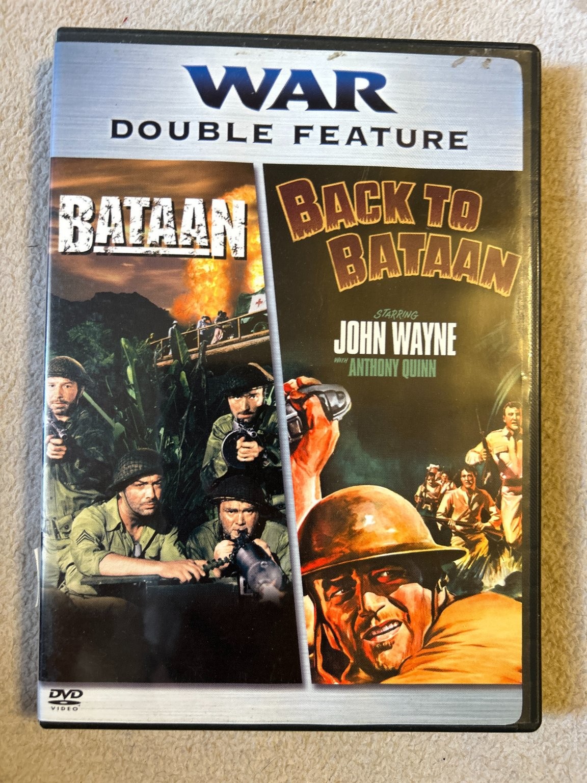 Bataan / Back to Bataan DVD (2006) John Wayne, Anthony Quinn War Double Feature