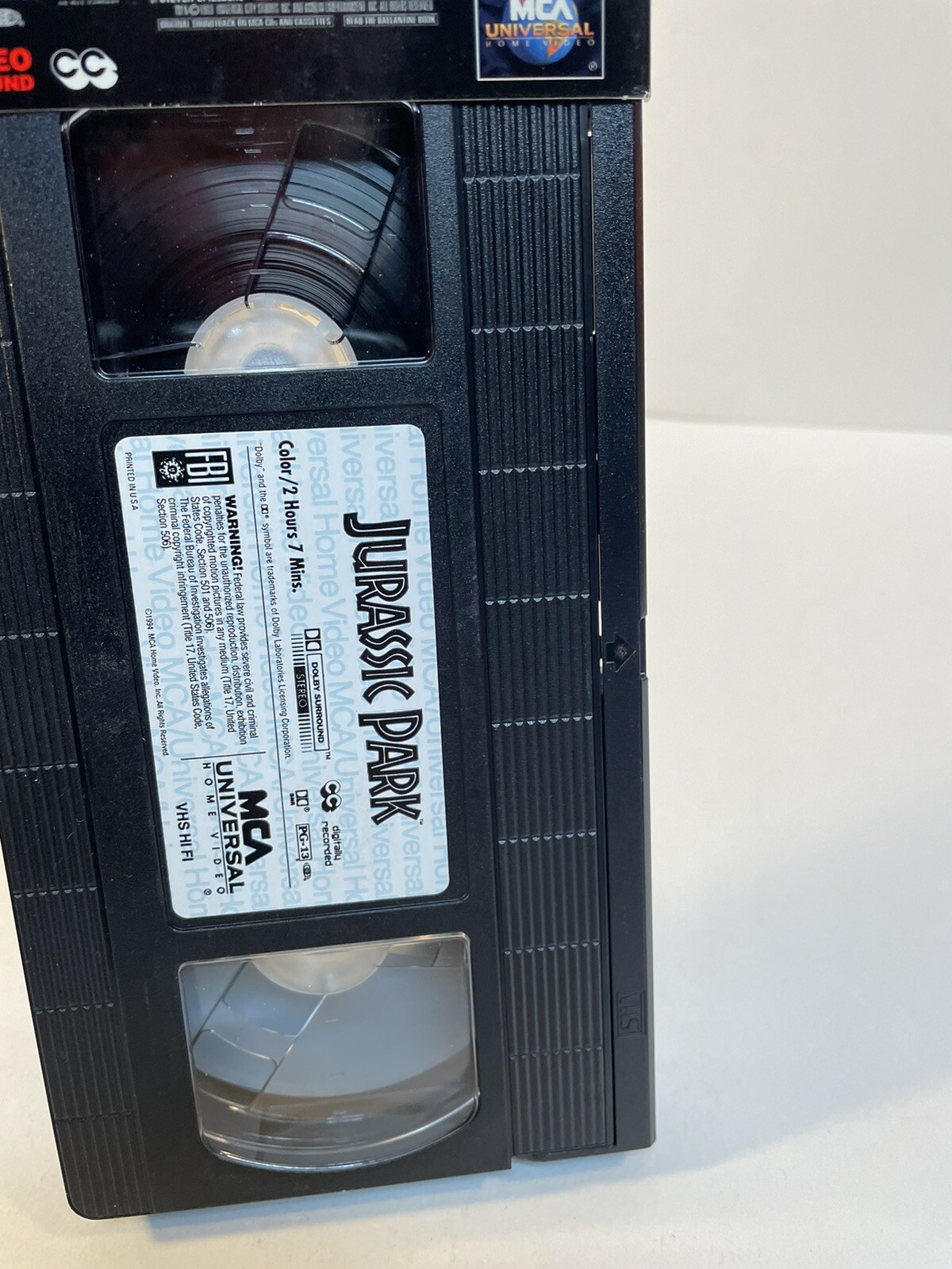 Jurrassic Park (VHS 1993) Steven Spielberg Sam Neill Wayne Knight