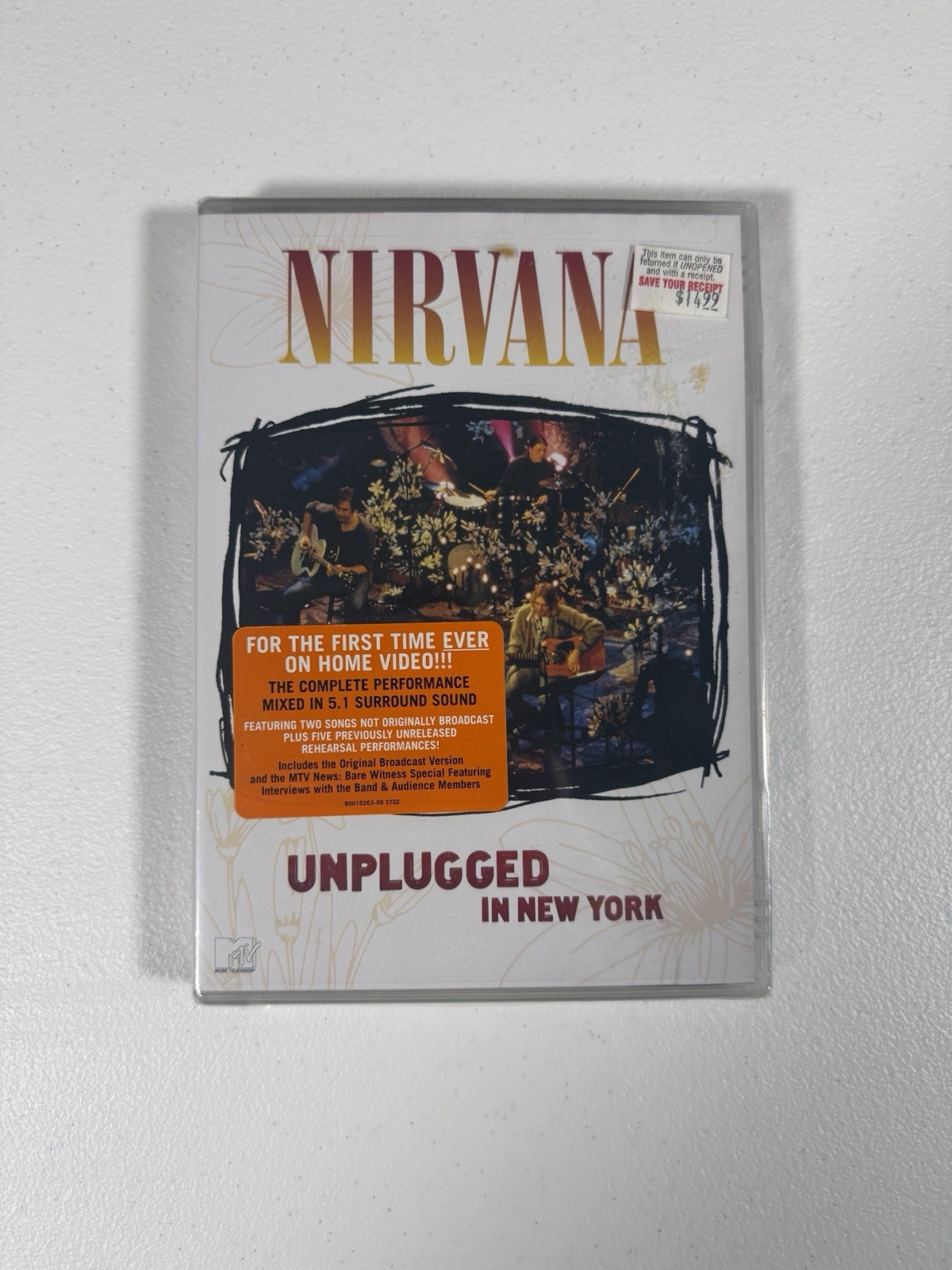 Nirvana Unplugged in New York DVD MTV Live Performence Sealed