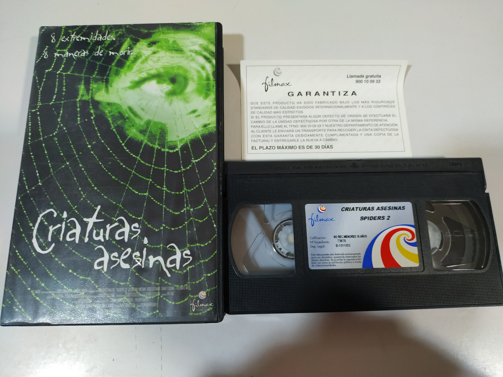 Killer Creatures Sam Firstenberg Terror – VHS Tape Spanish