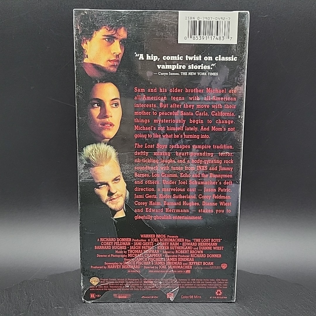 The Lost Boys VHS Cassette Tape 1987 Horror Movie 1980s Corey Feldman Vampire