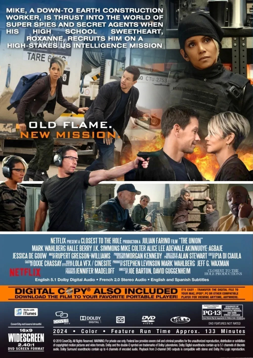 The Union 2024 DVD Movie Mark Wahlberg Halle Berry Action Comedy New Region Free