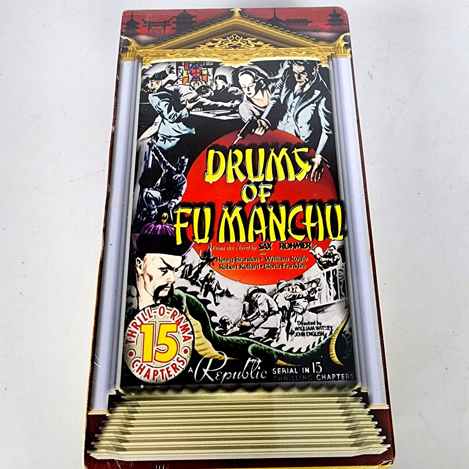 Drums of Fu Manchu VHS 2001 Two Tape Set Double Pack Republic Serials 1791 New
