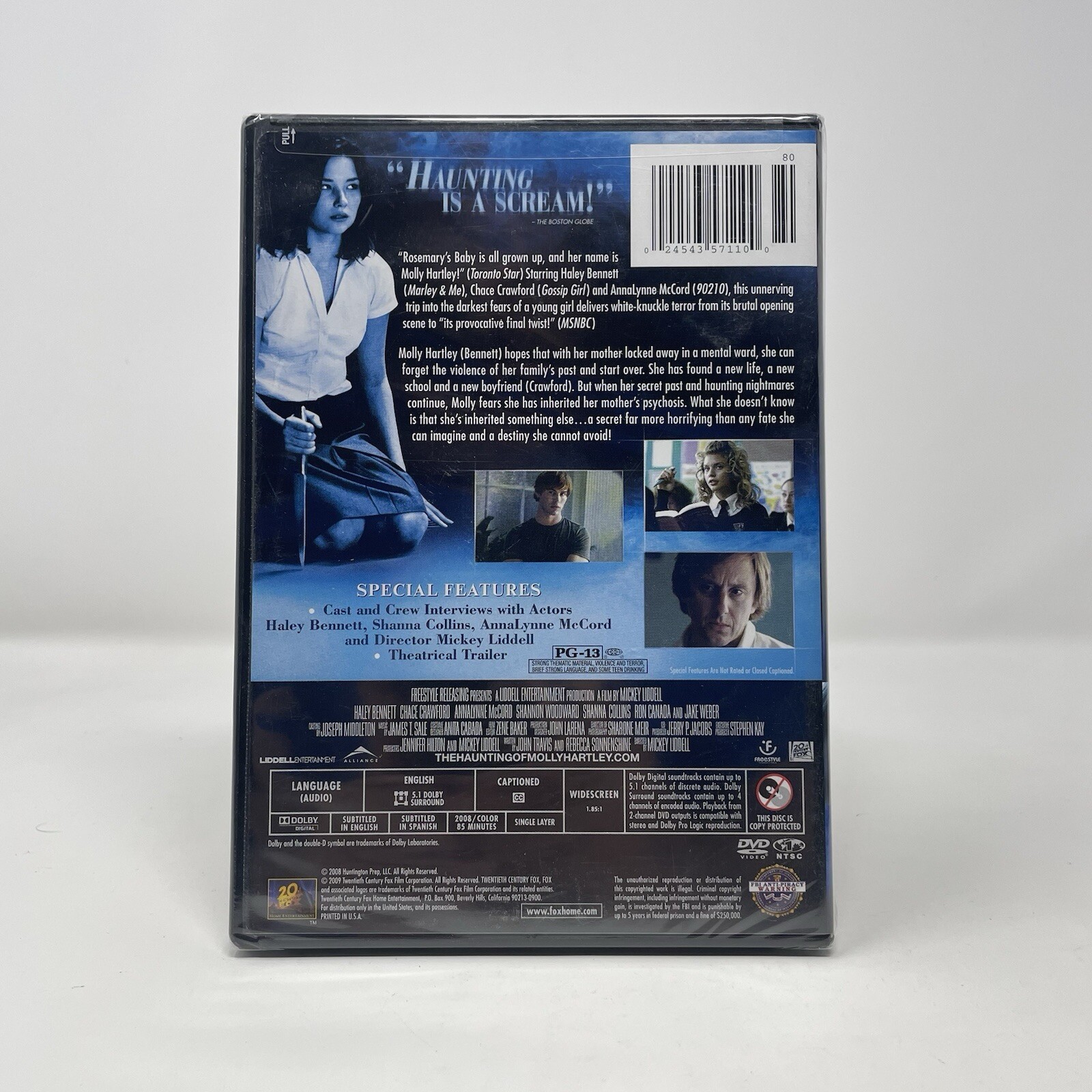 The Haunting Of Molly Hartley (DVD, 2009) Haley Bennett – Chace Crawford – New