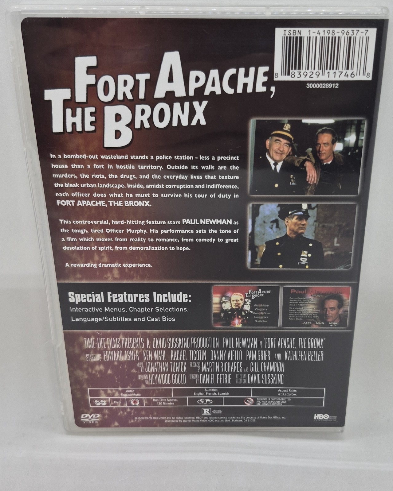 Fort Apache, the Bronx (DVD, 1981, Full Screen) Paul Newman Ed Asner Ken Wahl
