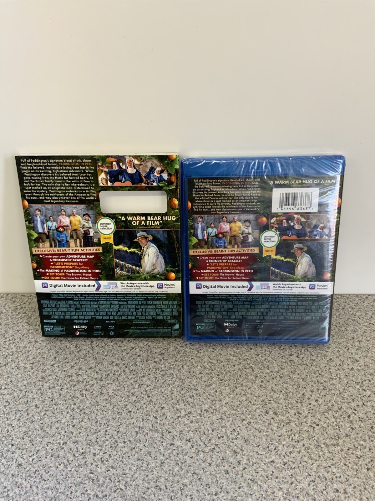 Paddington In Peru (Blu-ray + Digital + Slipcover) Brand NEW, Sealed!