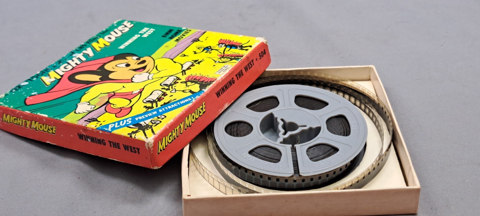1962 Terrytoons Mighty Mouse Winning The West #504 8mm Film