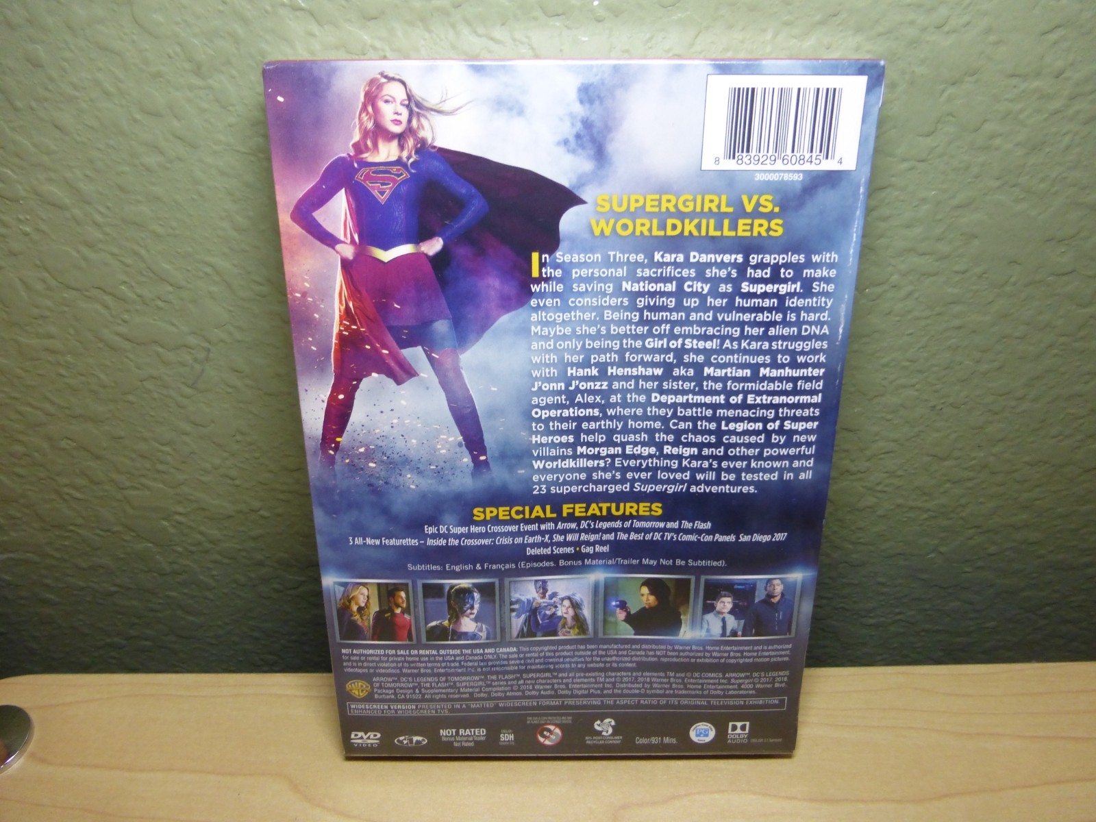 Supergirl: the Complete Third Season 3 (DC) (DVD, 2017) WB Brand New