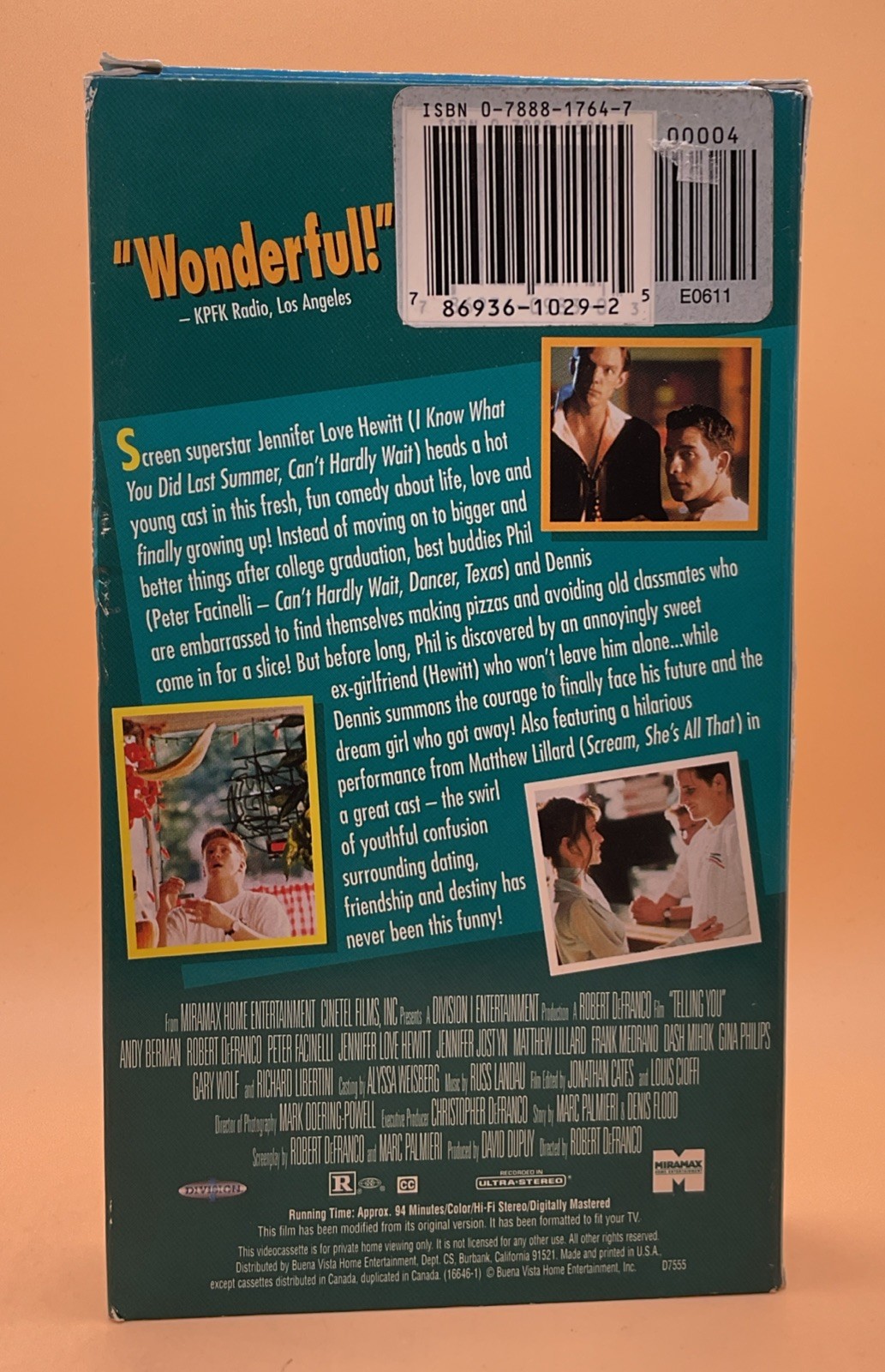 Telling You VHS 1999 Jennifer Love Hewitt Matthew Lillard **Buy 2 Get 1 Free**