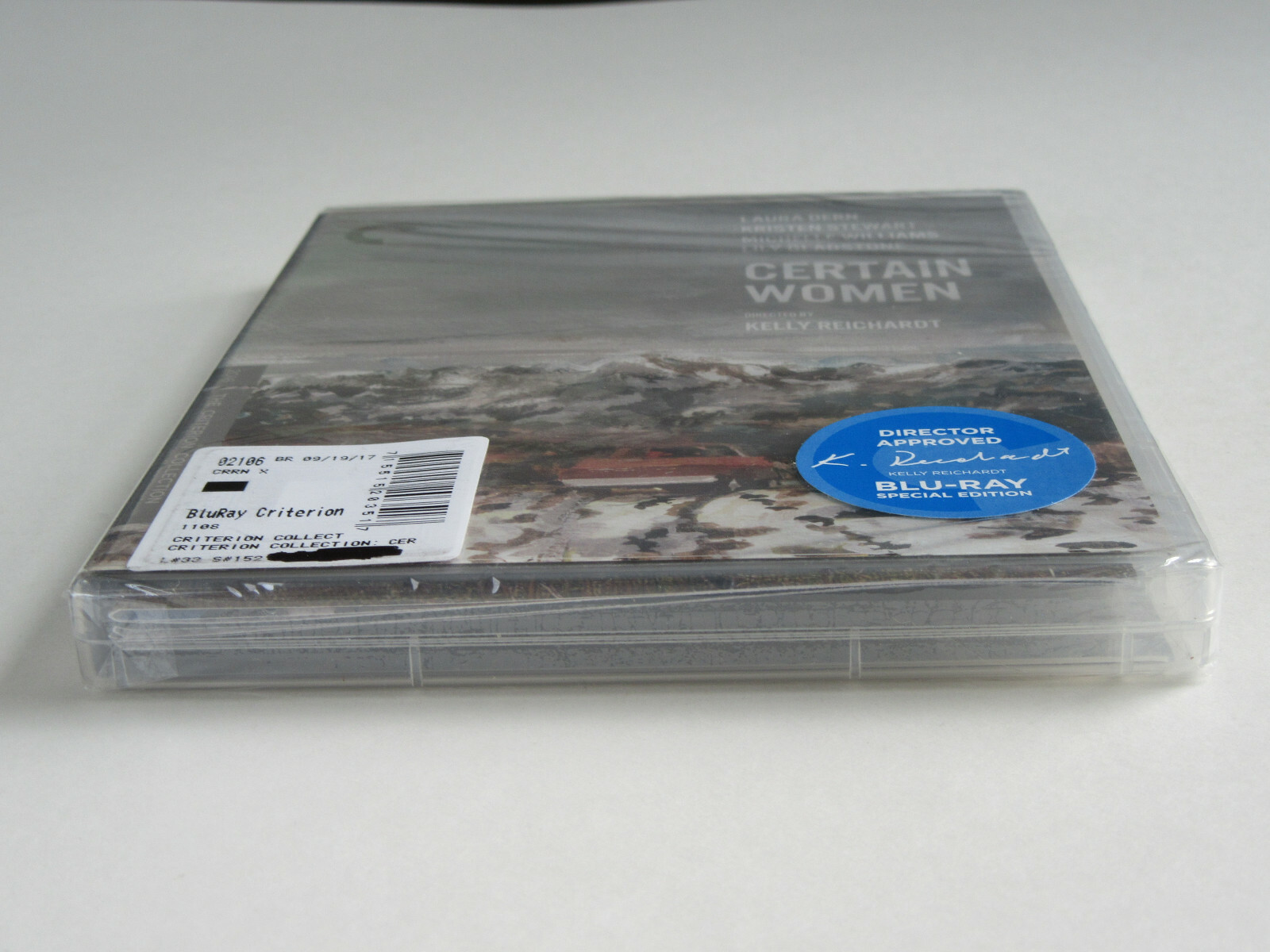 CERTAIN WOMEN (Blu-ray, Criterion Collection) Kelly Reichardt SIGNATURE STICKER!