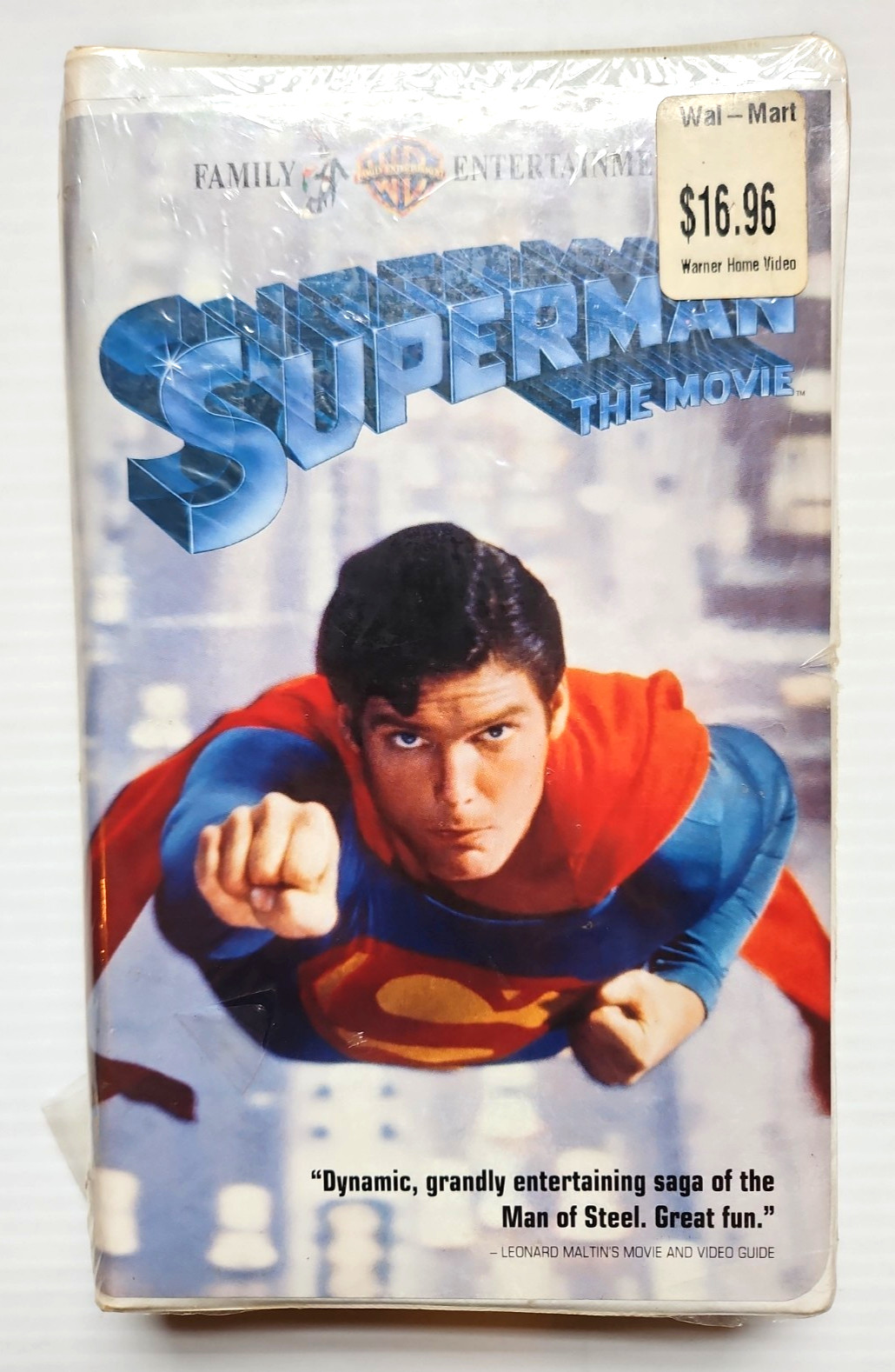Superman The Movie VHS 1994 Warner Home Video Reeve Clamshell Watermark SEALED