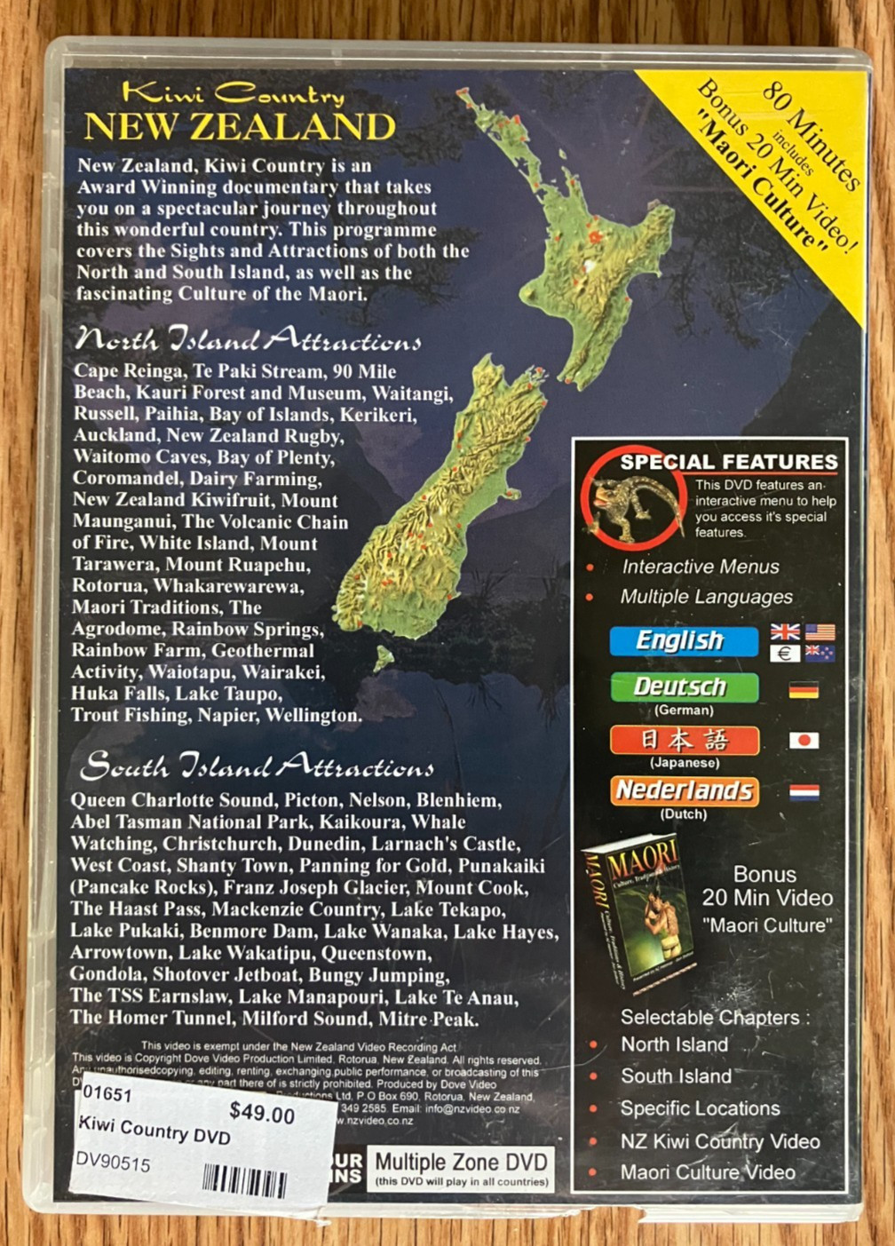 New Zealand Kiwi Country DVD