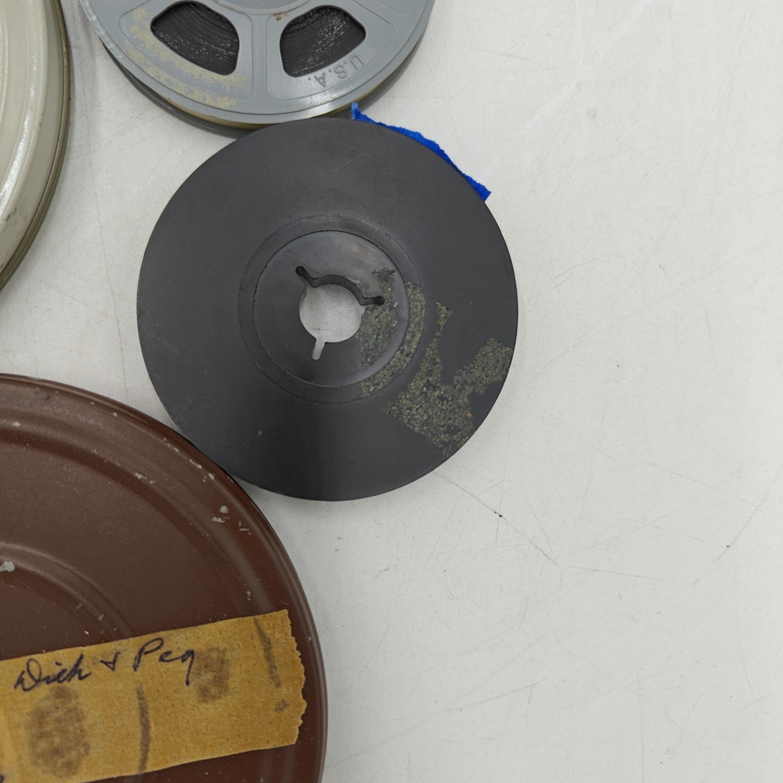 VTG Lot of 7 Film Reels Video Recorded – Unknown contents or origin – Treasure!
