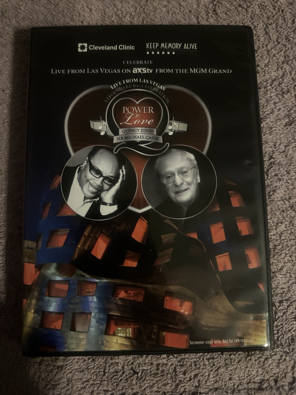 Power Of Love: Quincy Jones & Sir Michael Caine: Live From Las Vegas DVD Rare