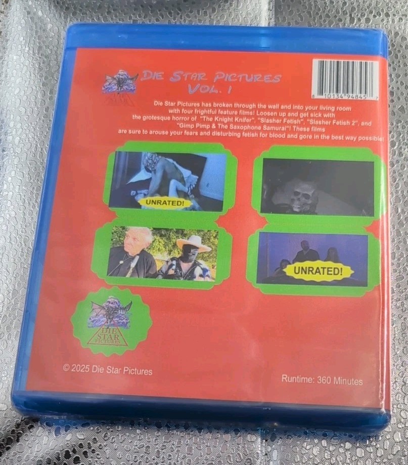 Die Star Pictures Vol. 1 (Blu-ray) UNRATED! 4 Slasher Movies! 300 Minutes!