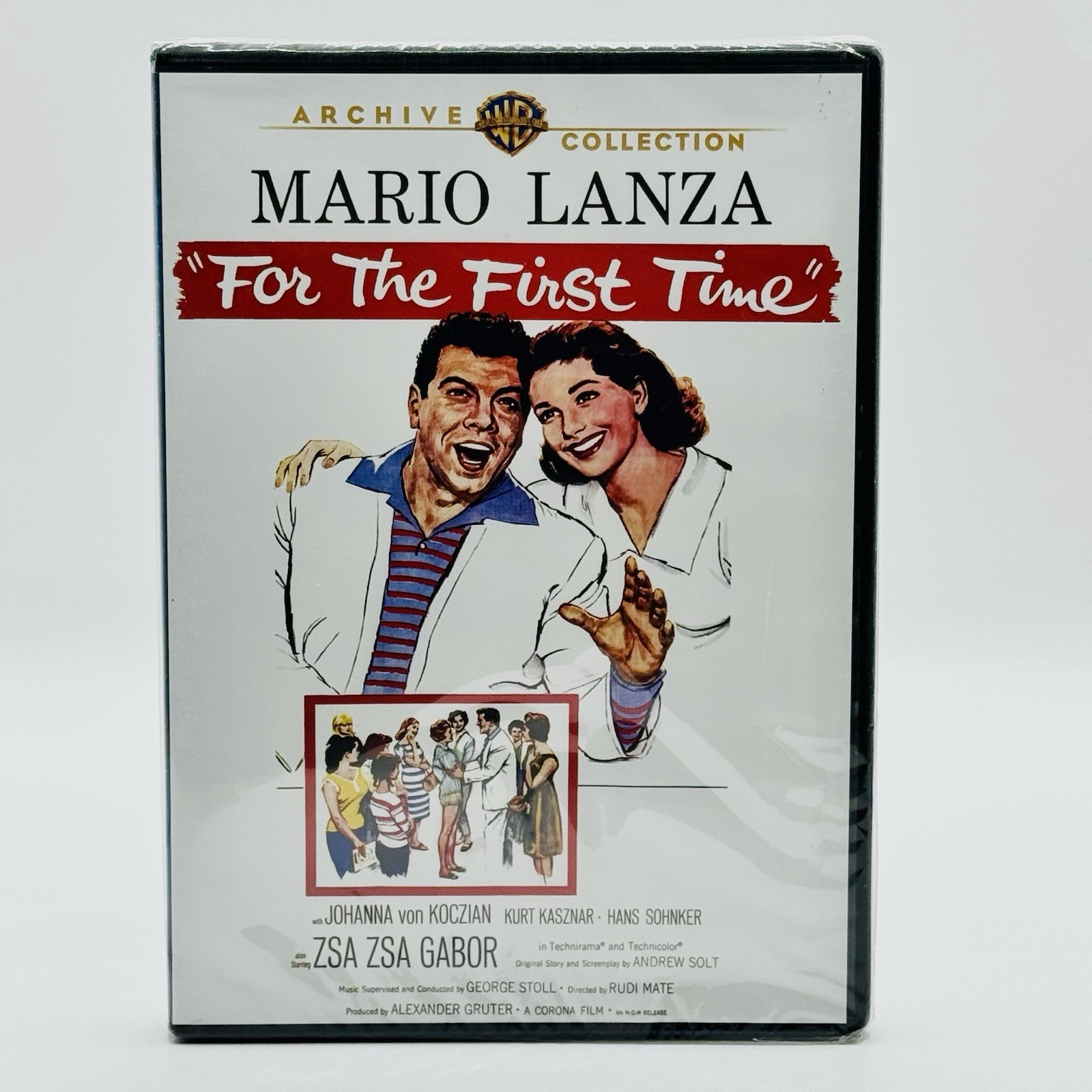 For the First Time (DVD, 1959) – Mario Lanza Zsa Zsa Gabor – Warner Archive NEW
