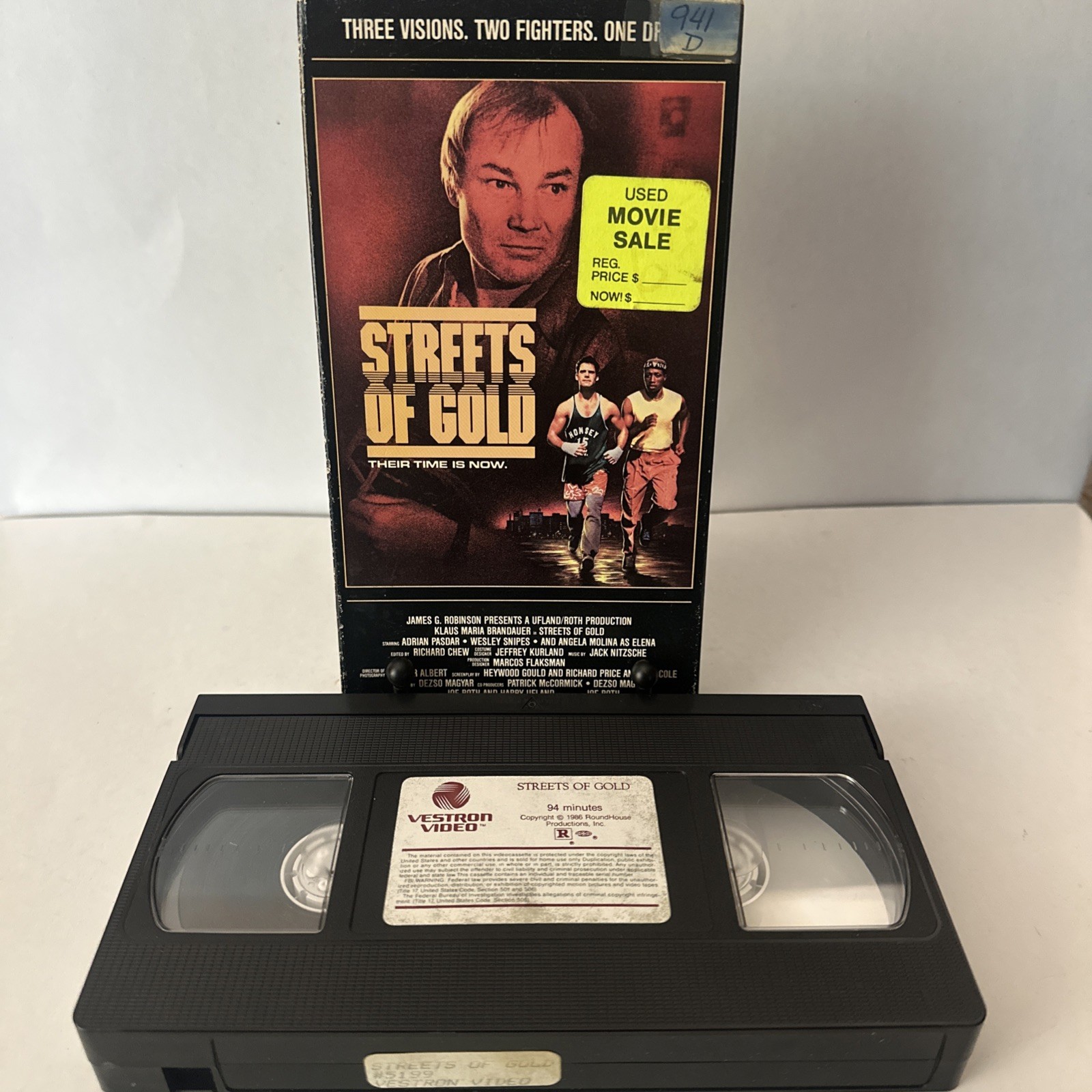 Streets Of Gold VHS 1987 Vestron Action Wesley Snipes Adrian Pasdar Boxing Drama